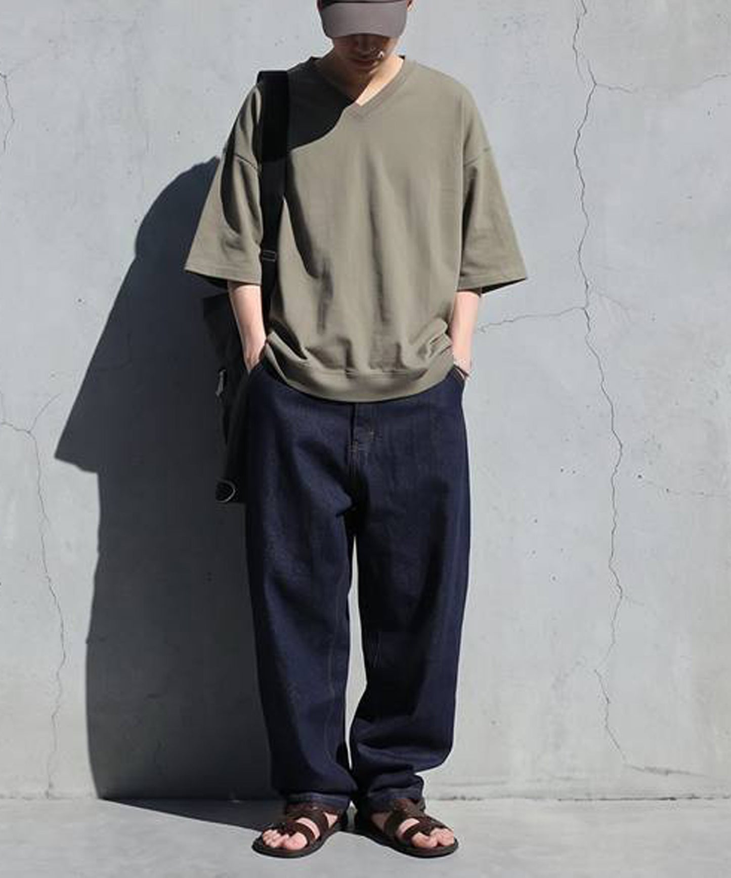 100% Cotton Drop Shoulder T-Shirt Men’s