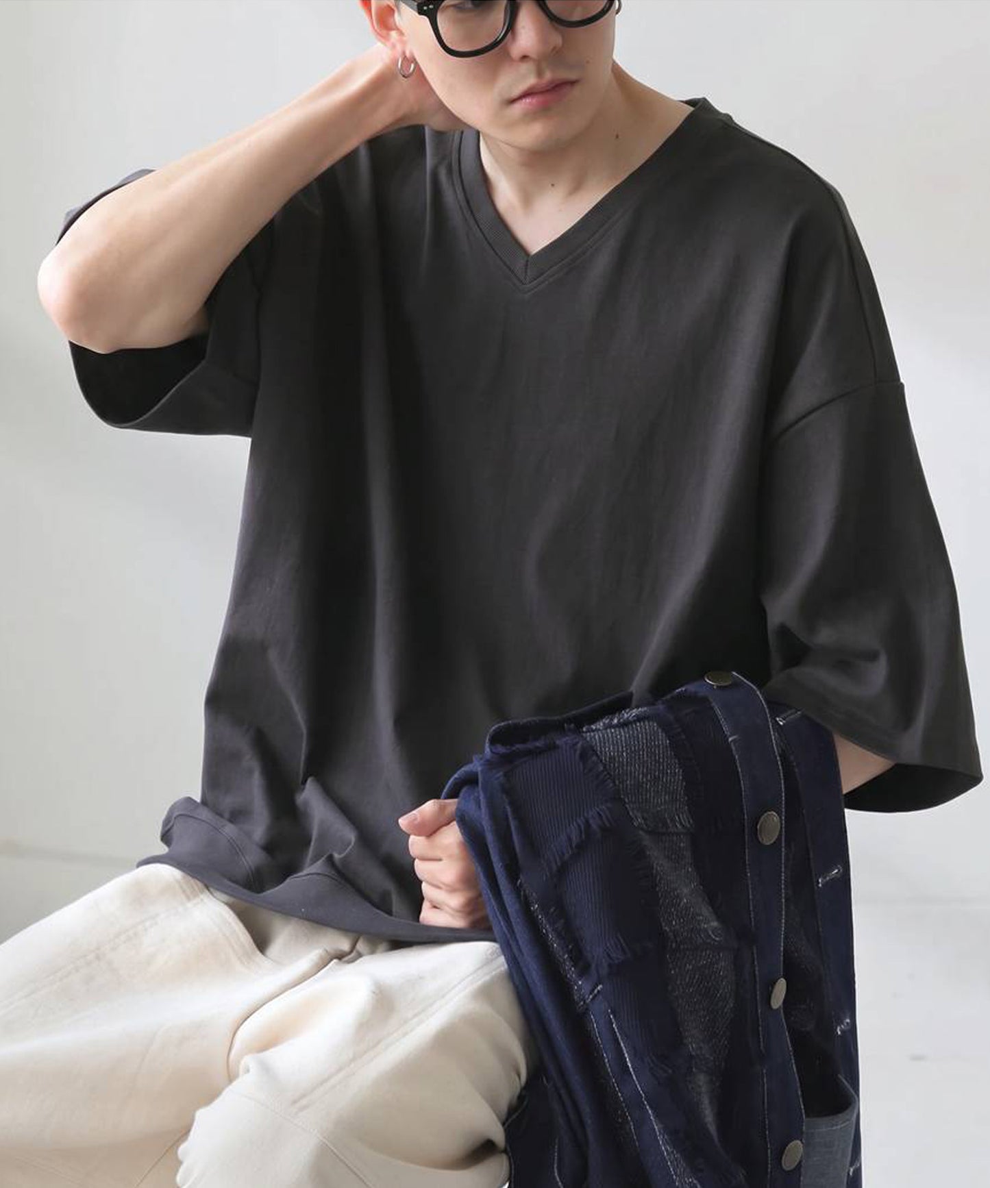 100% Cotton Drop Shoulder T-Shirt Men’s