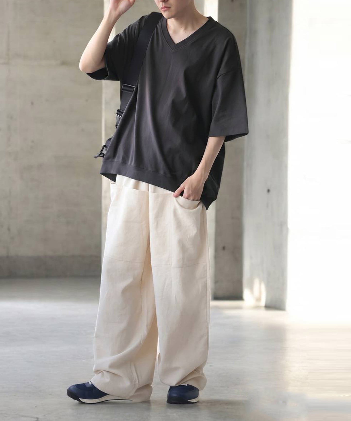 100% Cotton Drop Shoulder T-Shirt Men’s