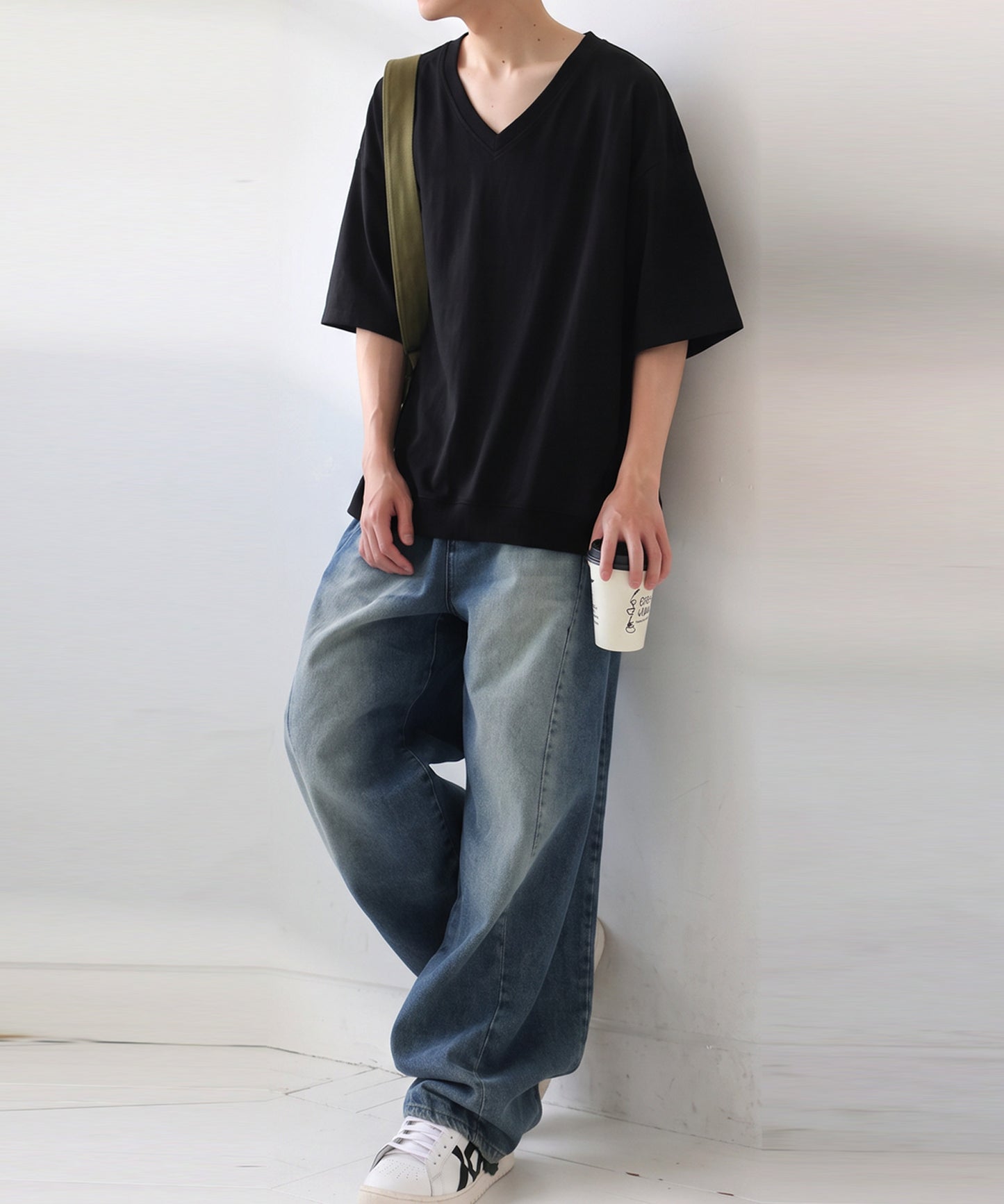100% Cotton Drop Shoulder T-Shirt Men’s