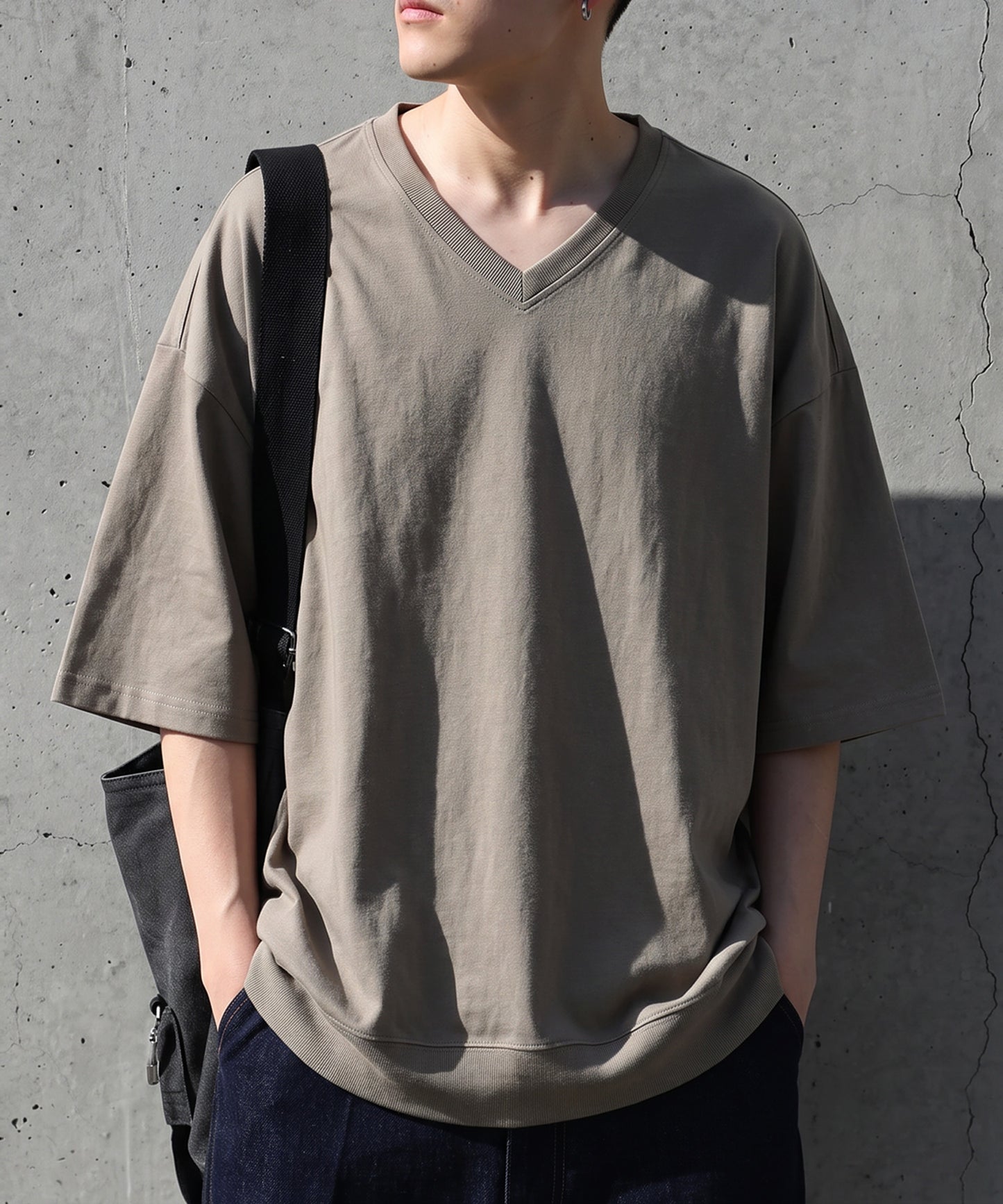 100% Cotton Drop Shoulder T-Shirt Men’s