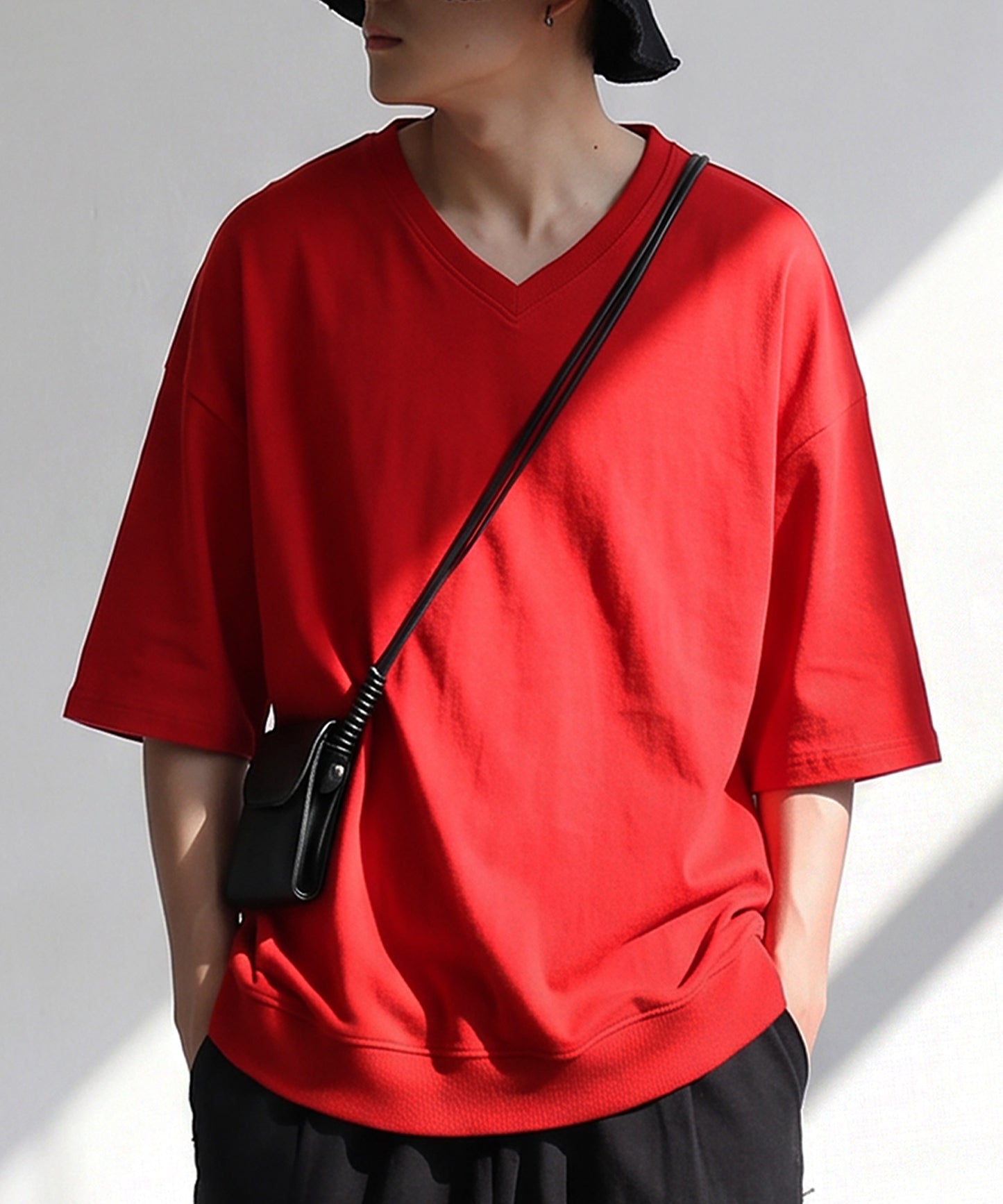 100% Cotton Drop Shoulder T-Shirt Men’s