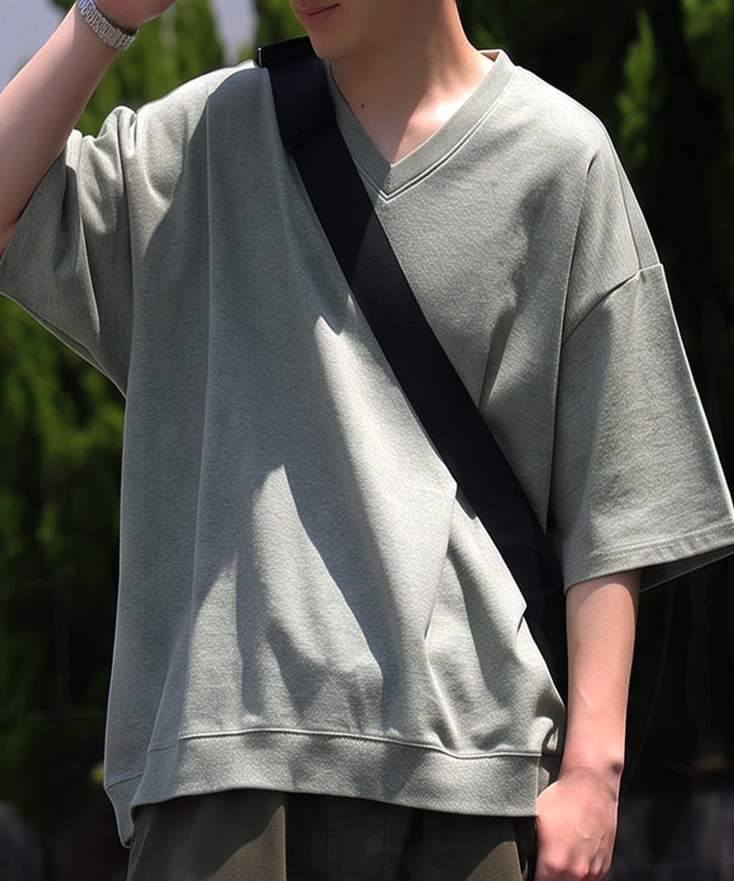 100% Cotton Drop Shoulder T-Shirt Men’s