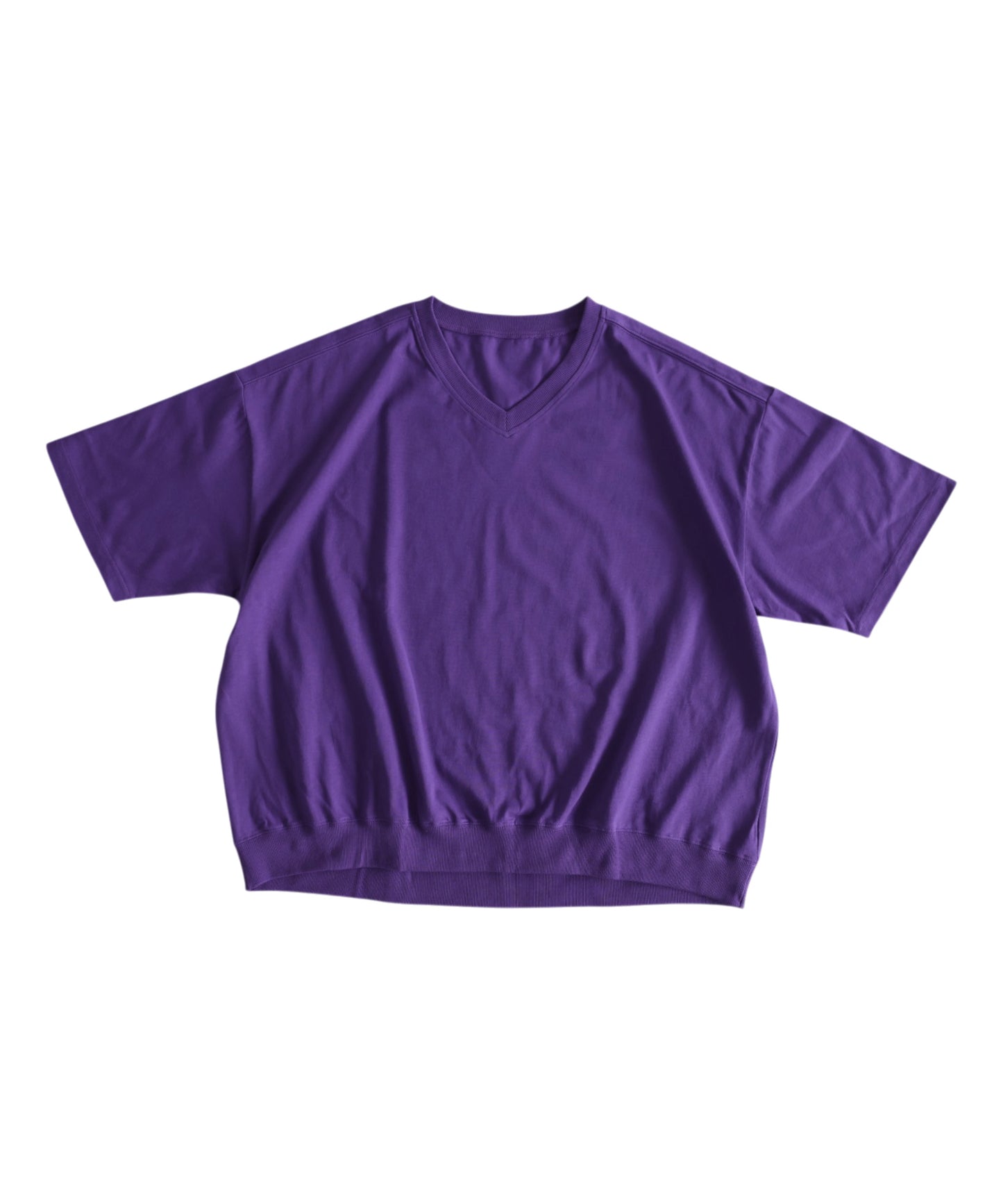 100% Cotton Ribbed Hem Drop Shoulder T-Shirt Ladies