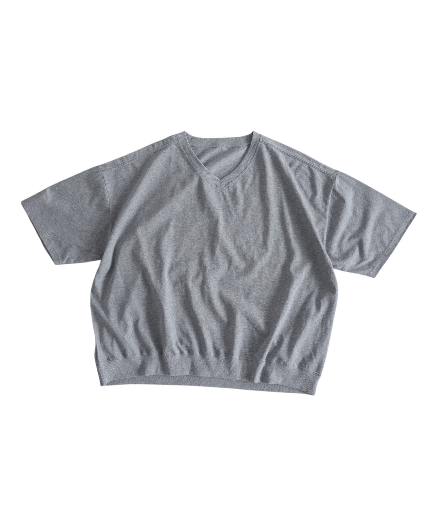 100% Cotton Ribbed Hem Drop Shoulder T-Shirt Ladies