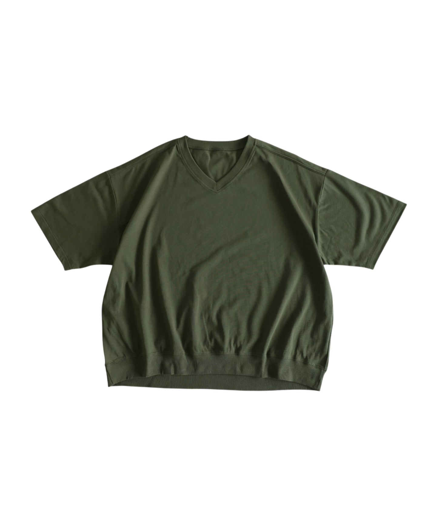 100% Cotton Ribbed Hem Drop Shoulder T-Shirt Ladies