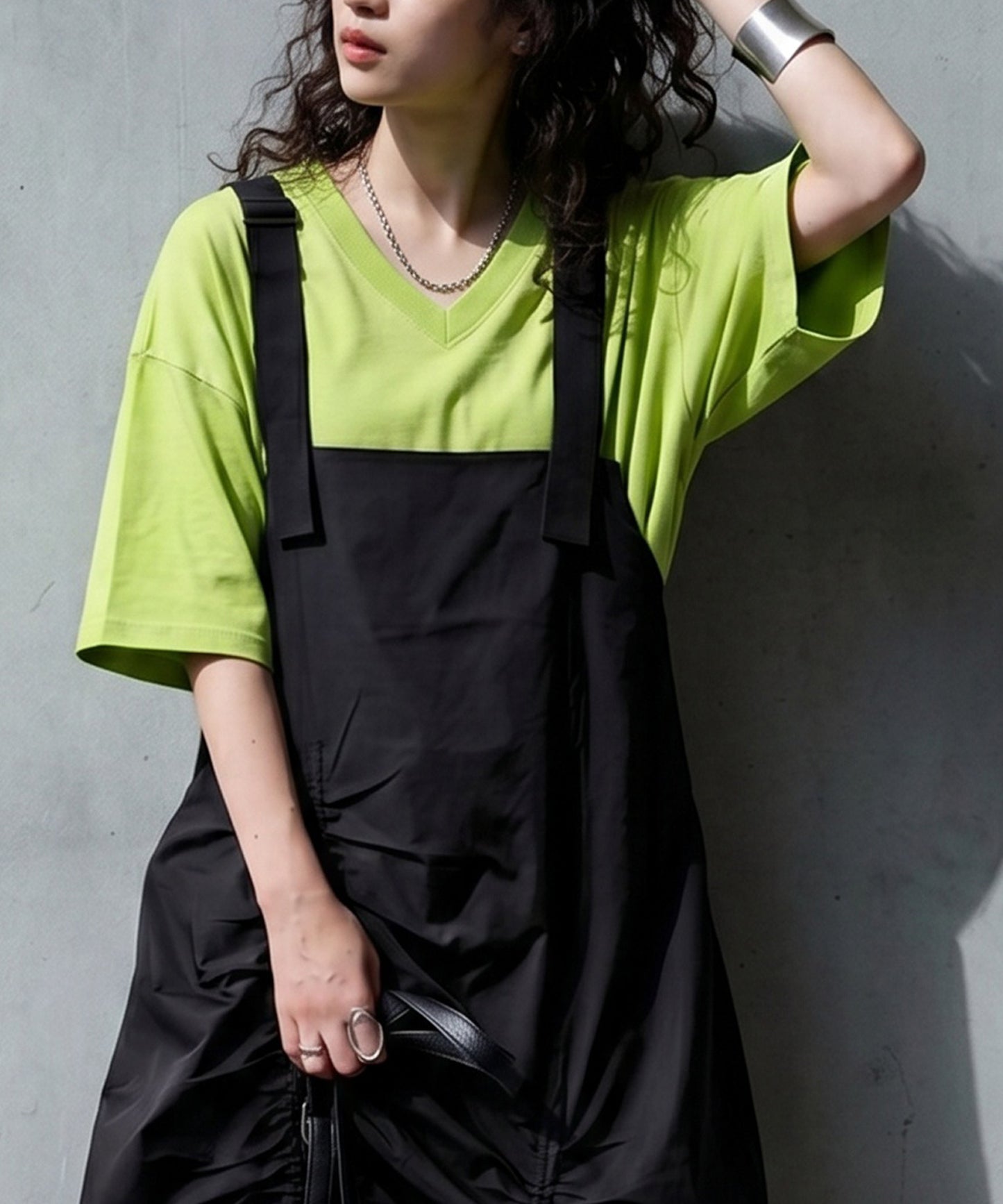 100% Cotton Ribbed Hem Drop Shoulder T-Shirt Ladies