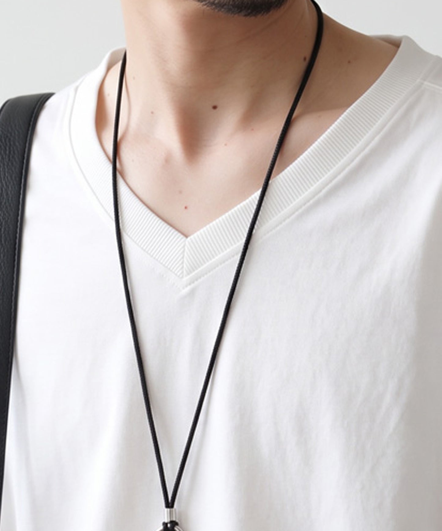 100% Cotton Ribbed Hem Drop Shoulder T-Shirt Men’s