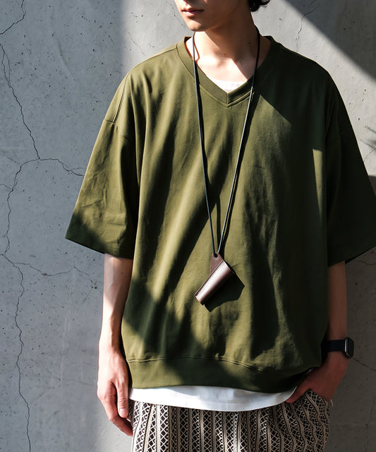 100% Cotton Ribbed Hem Drop Shoulder T-Shirt Men’s