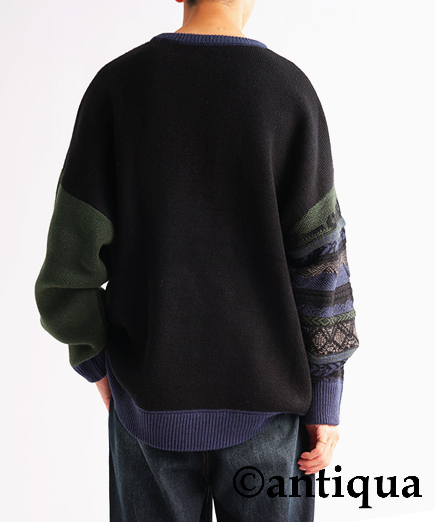 Jacquard Knit Tops Men's