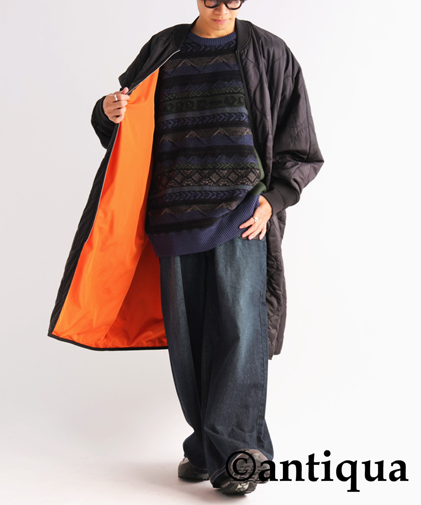 Jacquard Knit Tops Men's