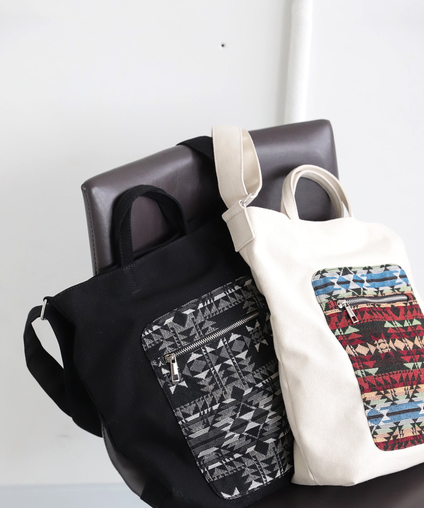 Ladies Kilim Pattern Canvas Tote Bag