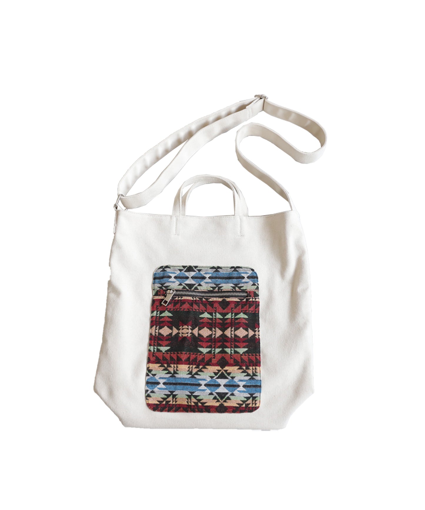 Men's Kilim Pattern Canvas Tote Bag