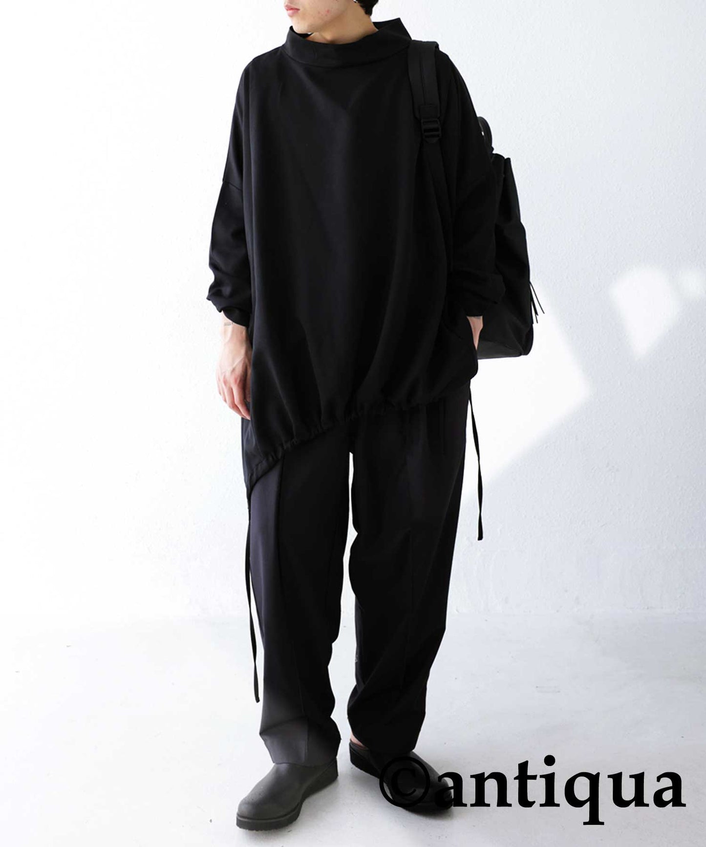 Transformable loose-fitting Men's pullover