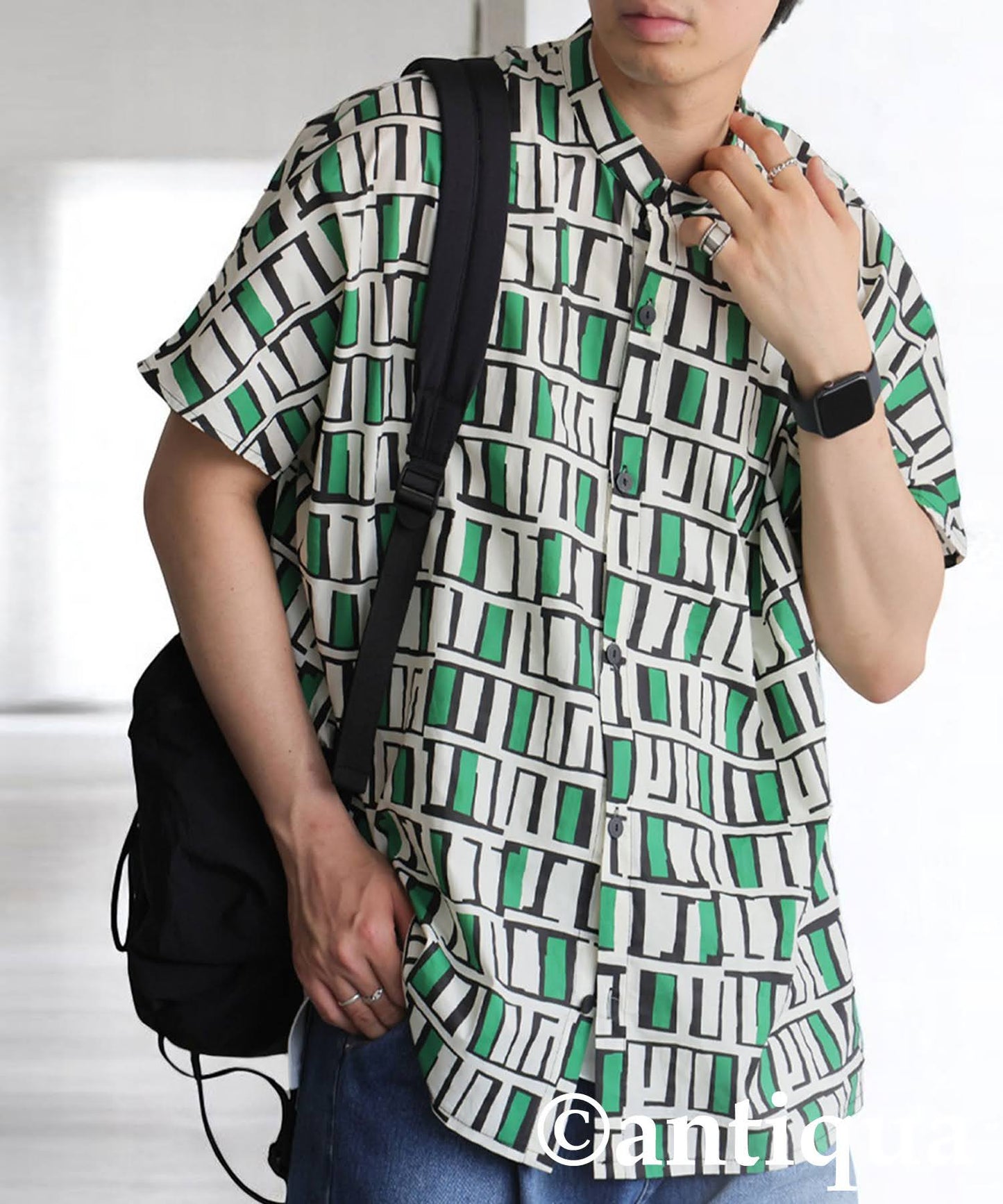 Men's Square Pattern Shirt