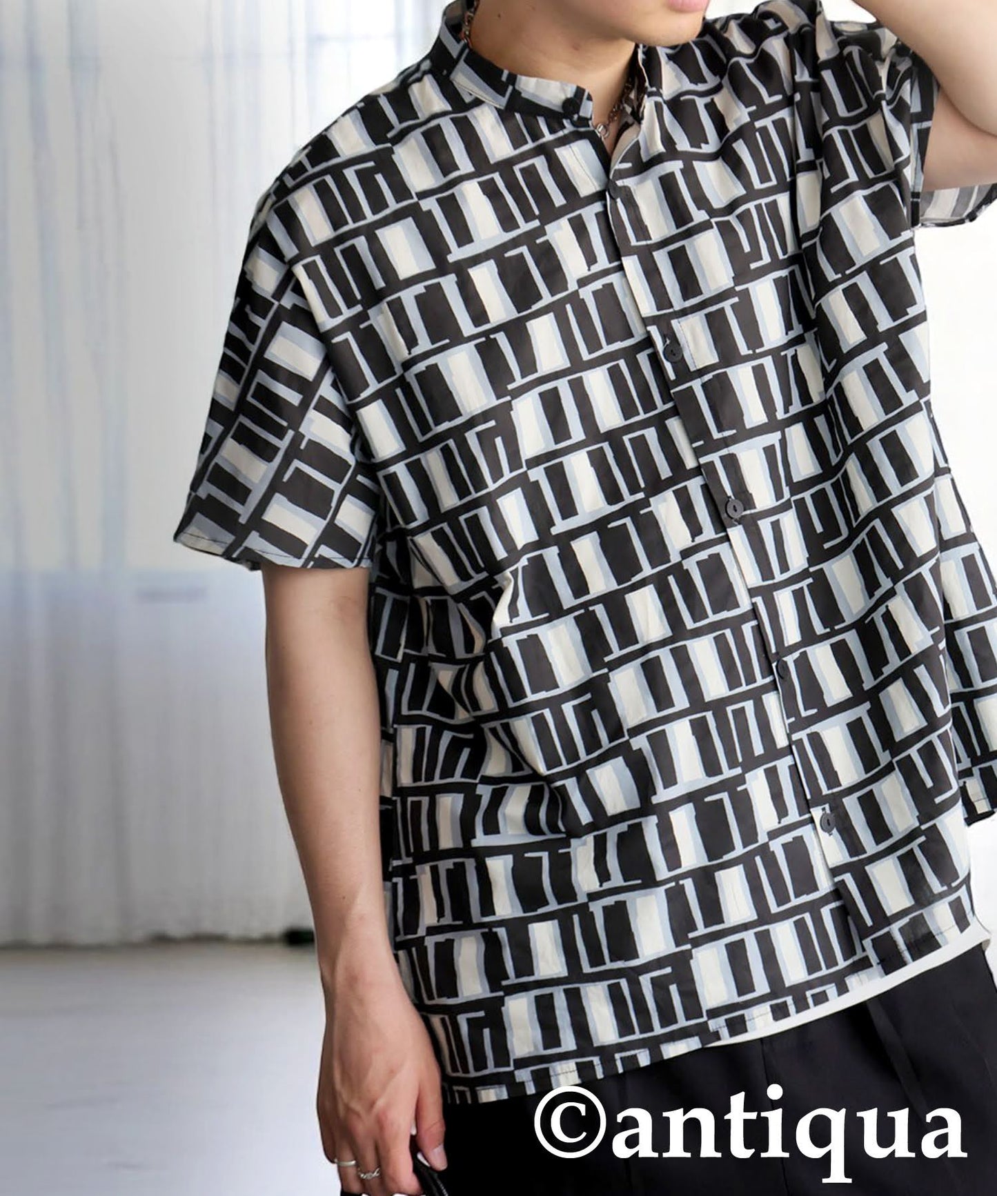 Men's Square Pattern Shirt