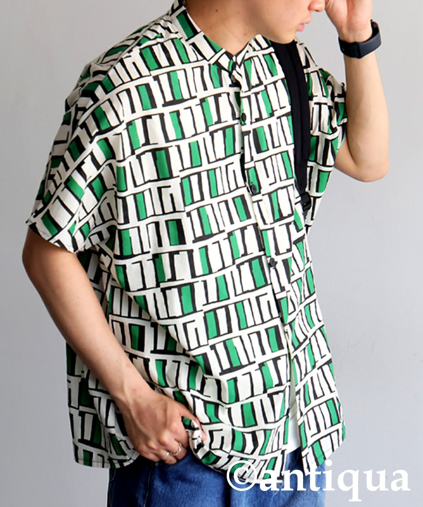 Men's Square Pattern Shirt