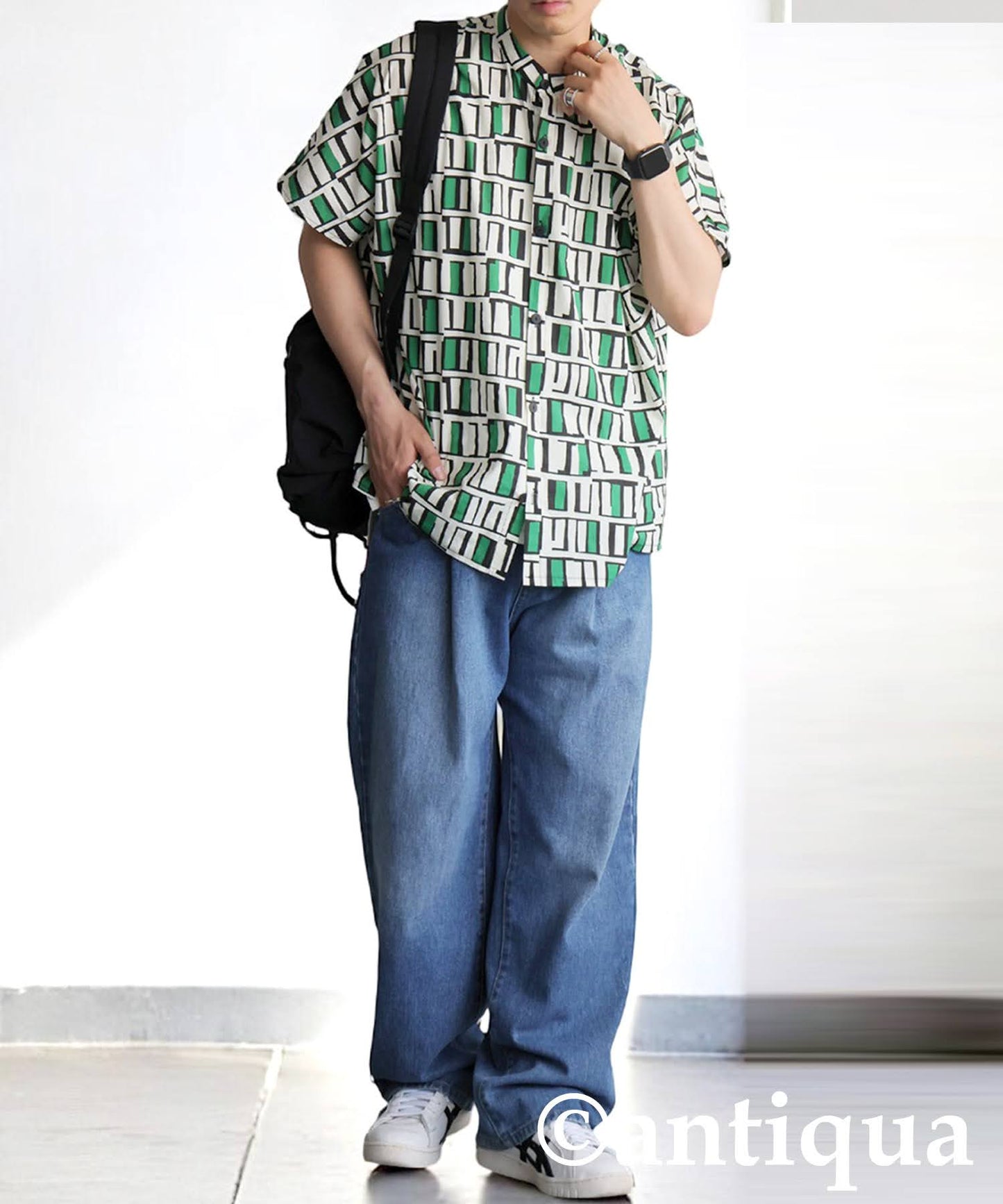 Men's Square Pattern Shirt