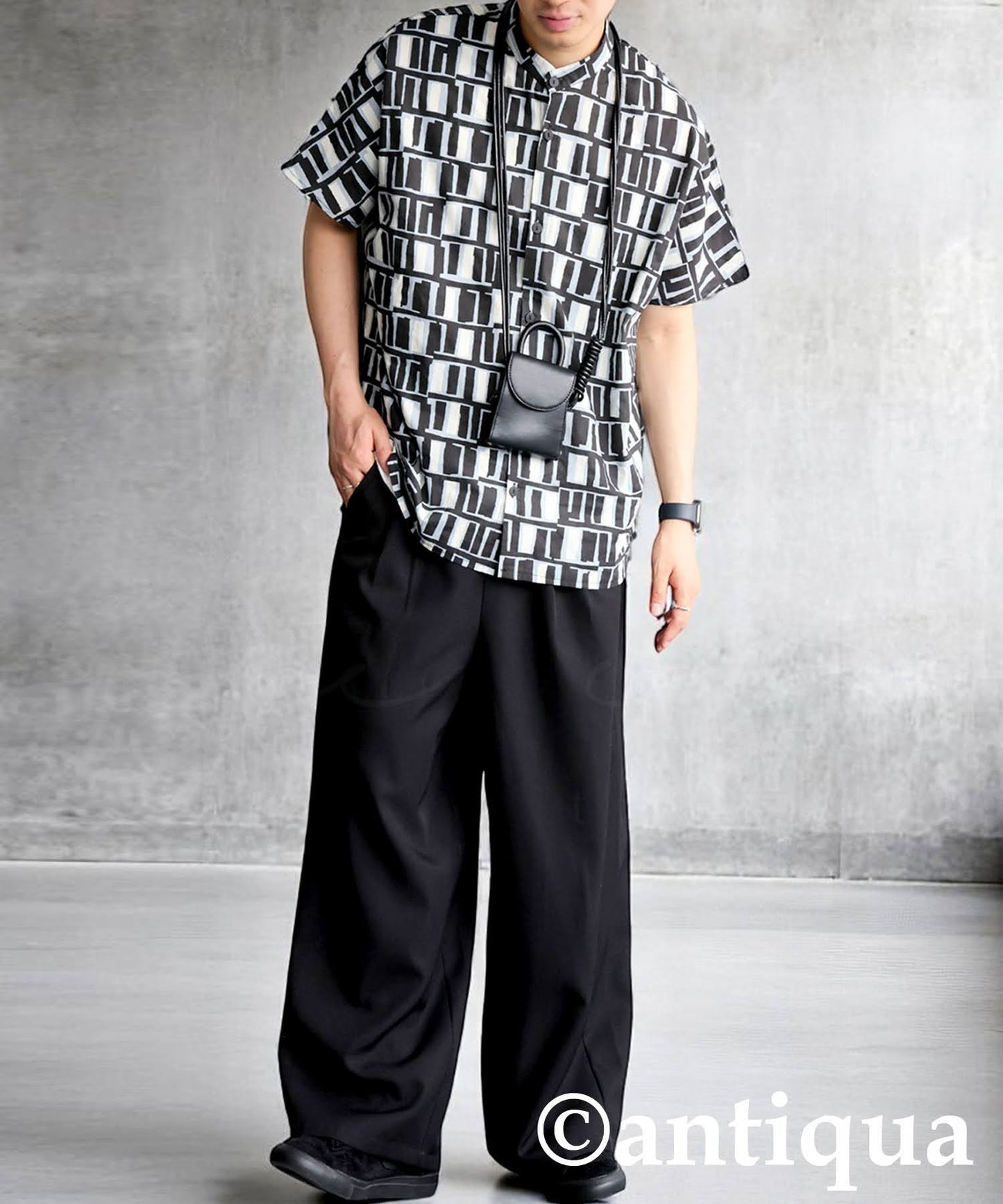 Men's Square Pattern Shirt
