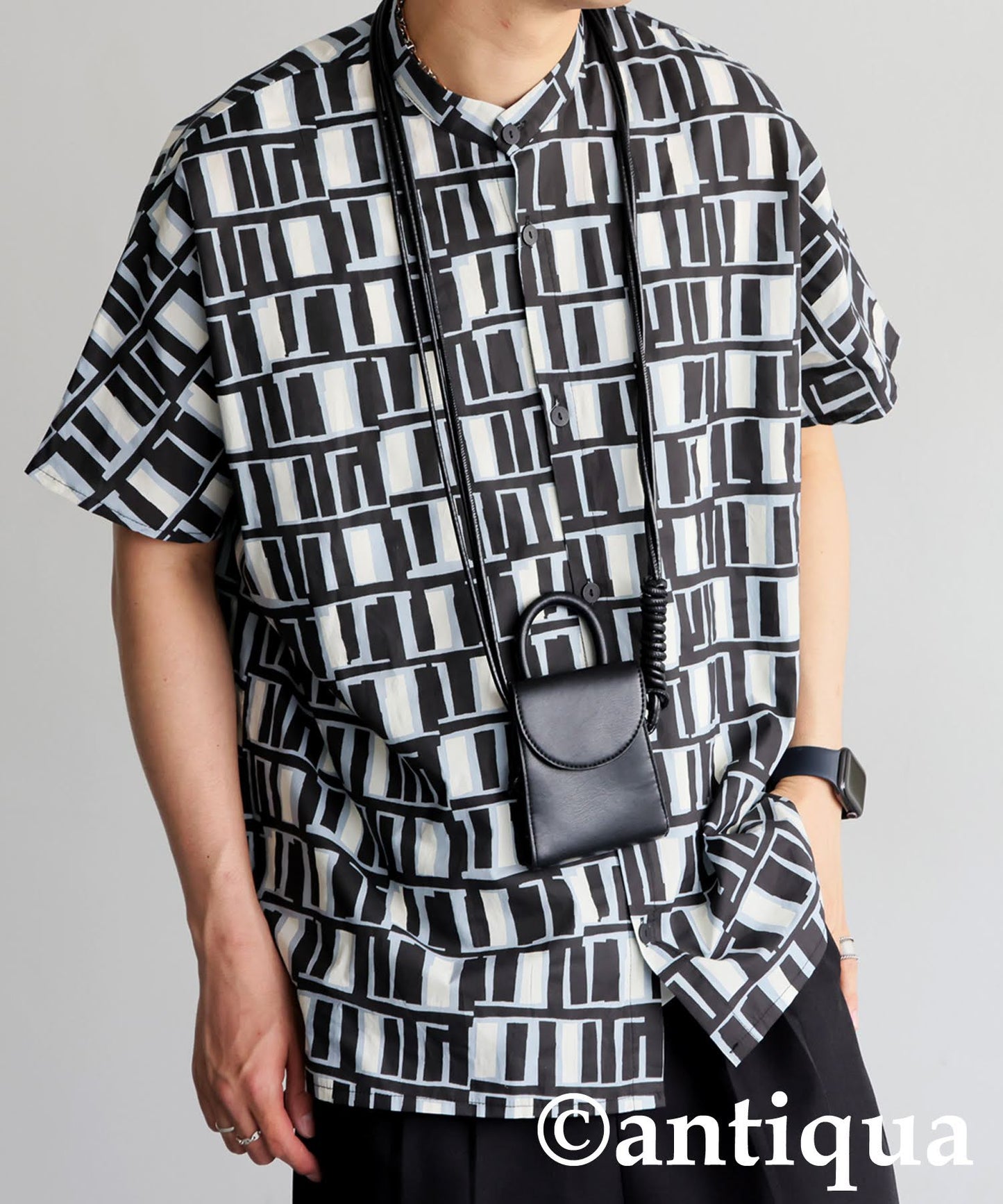 Men's Square Pattern Shirt