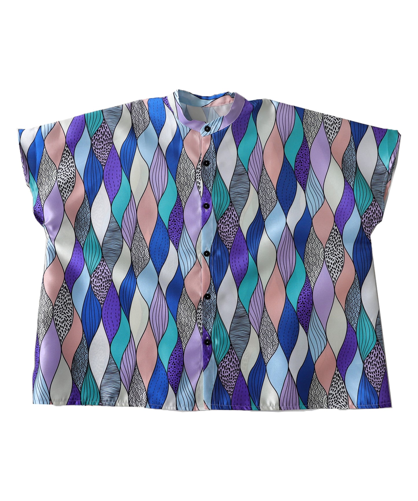 Art pattern Men's Shirt Ladies Tops Short-Sleeve