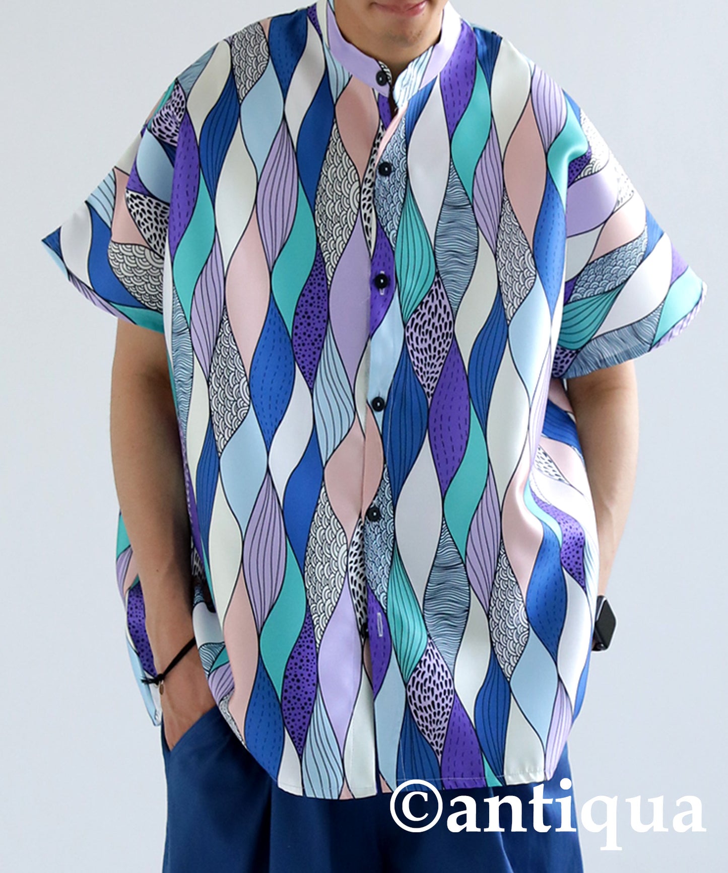 Art pattern Men's Shirt Ladies Tops Short-Sleeve