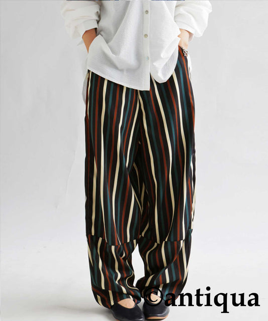 Colorful multi -striped pants Ladies