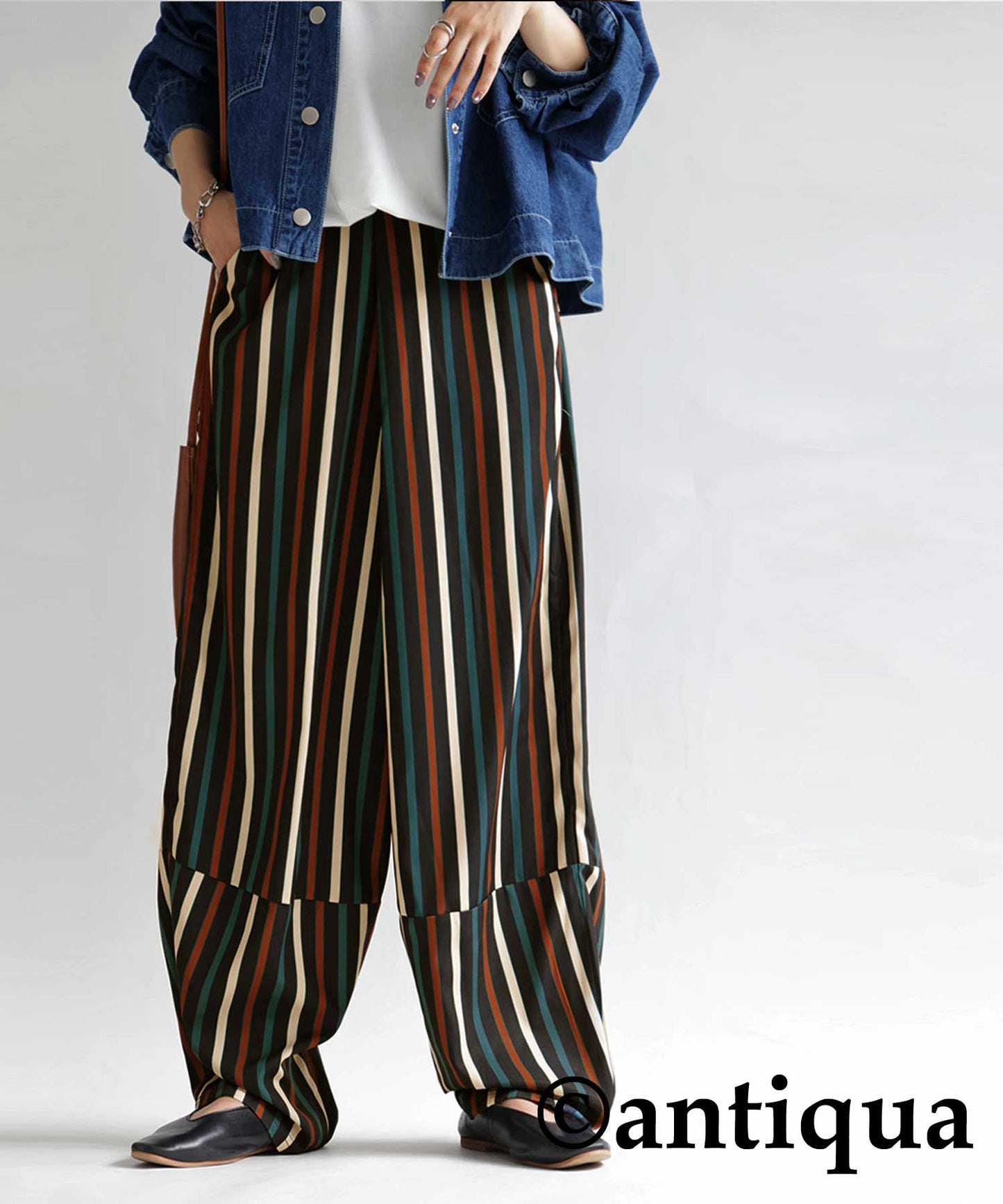 Colorful multi -striped pants Ladies