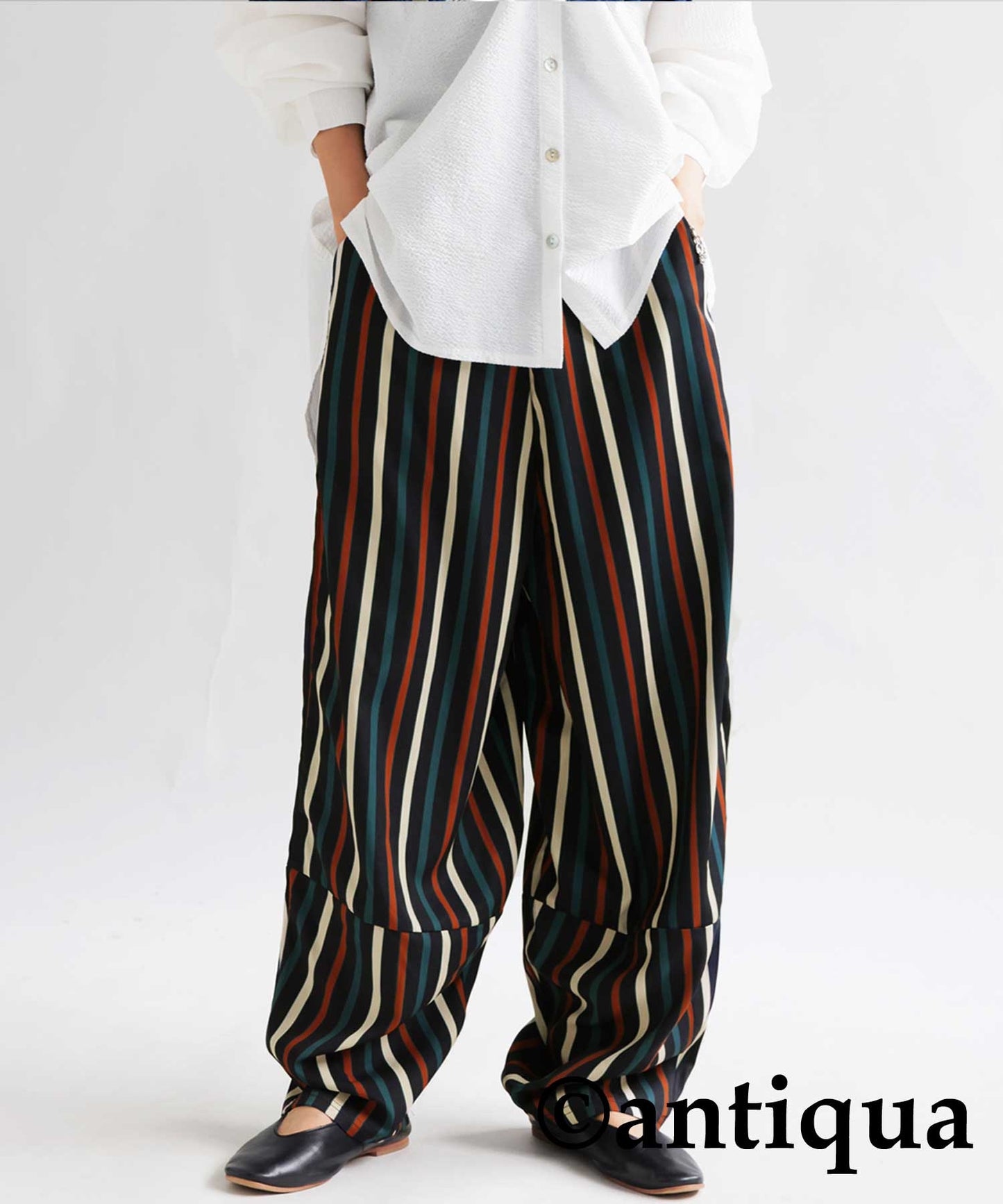 Colorful multi -striped pants Ladies