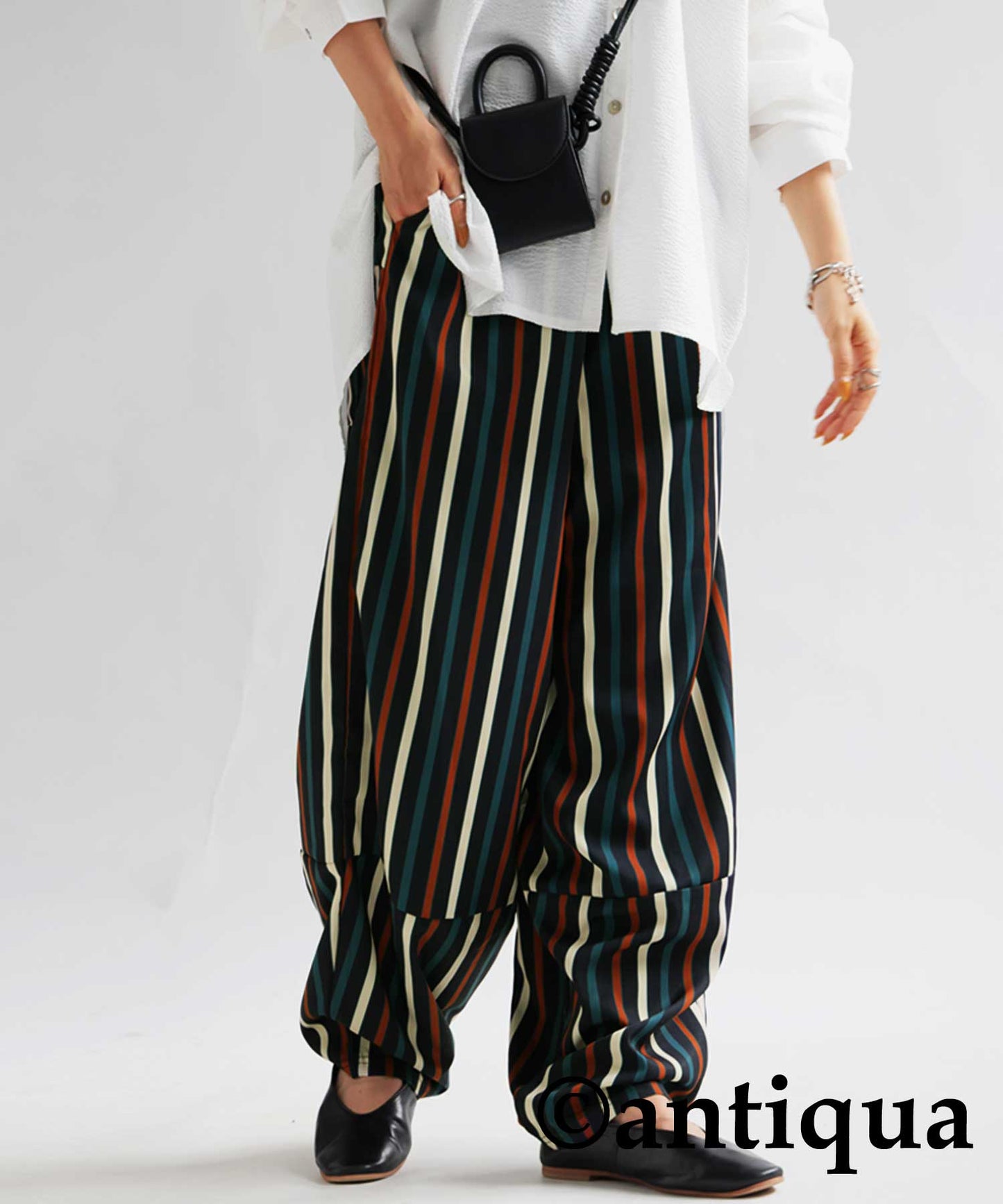 Colorful multi -striped pants Ladies