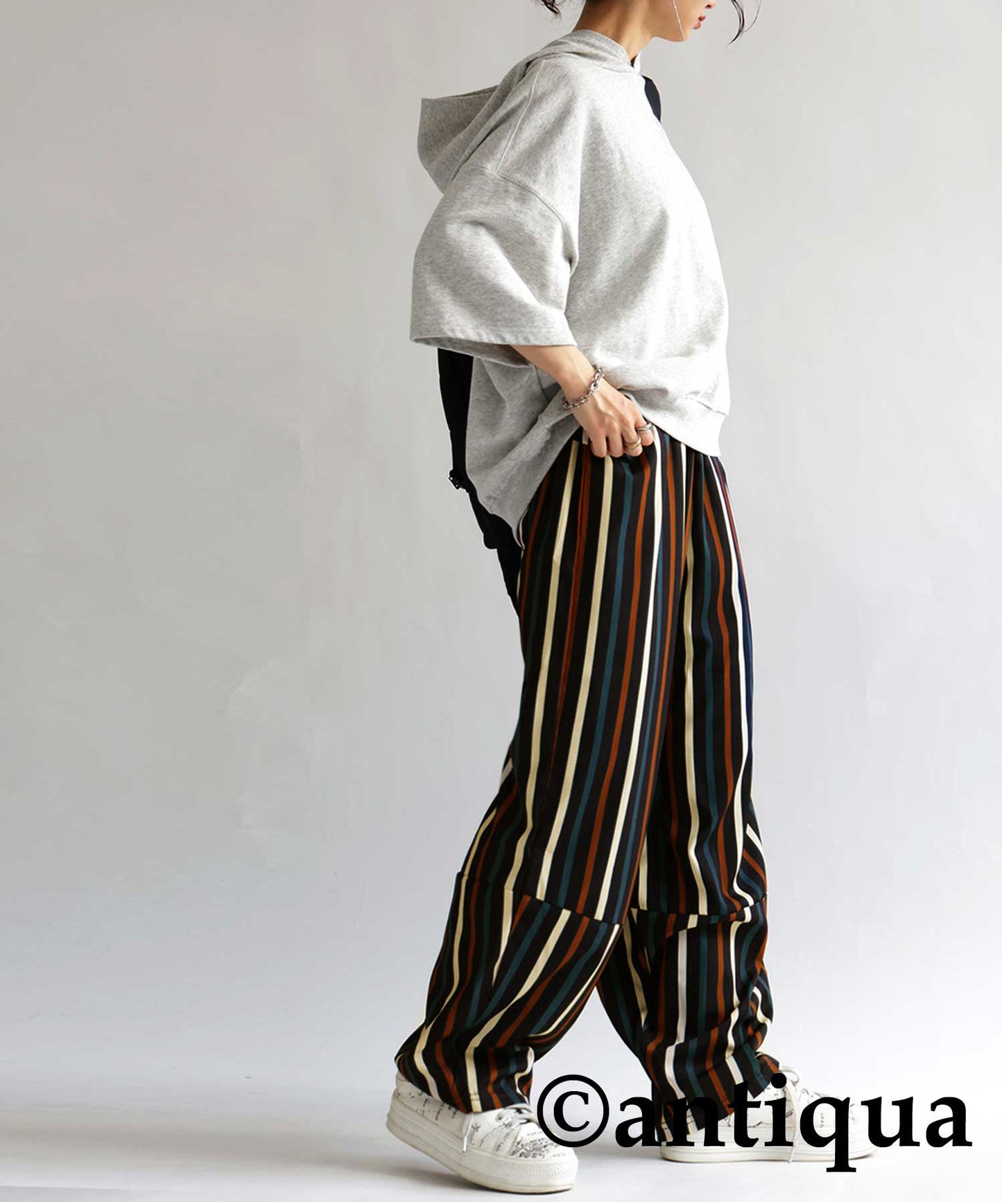 Colorful multi -striped pants Ladies