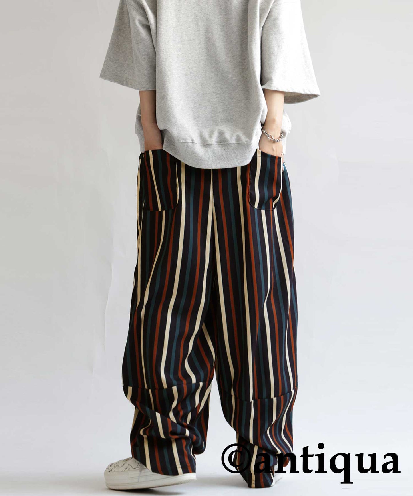 Colorful multi -striped pants Ladies