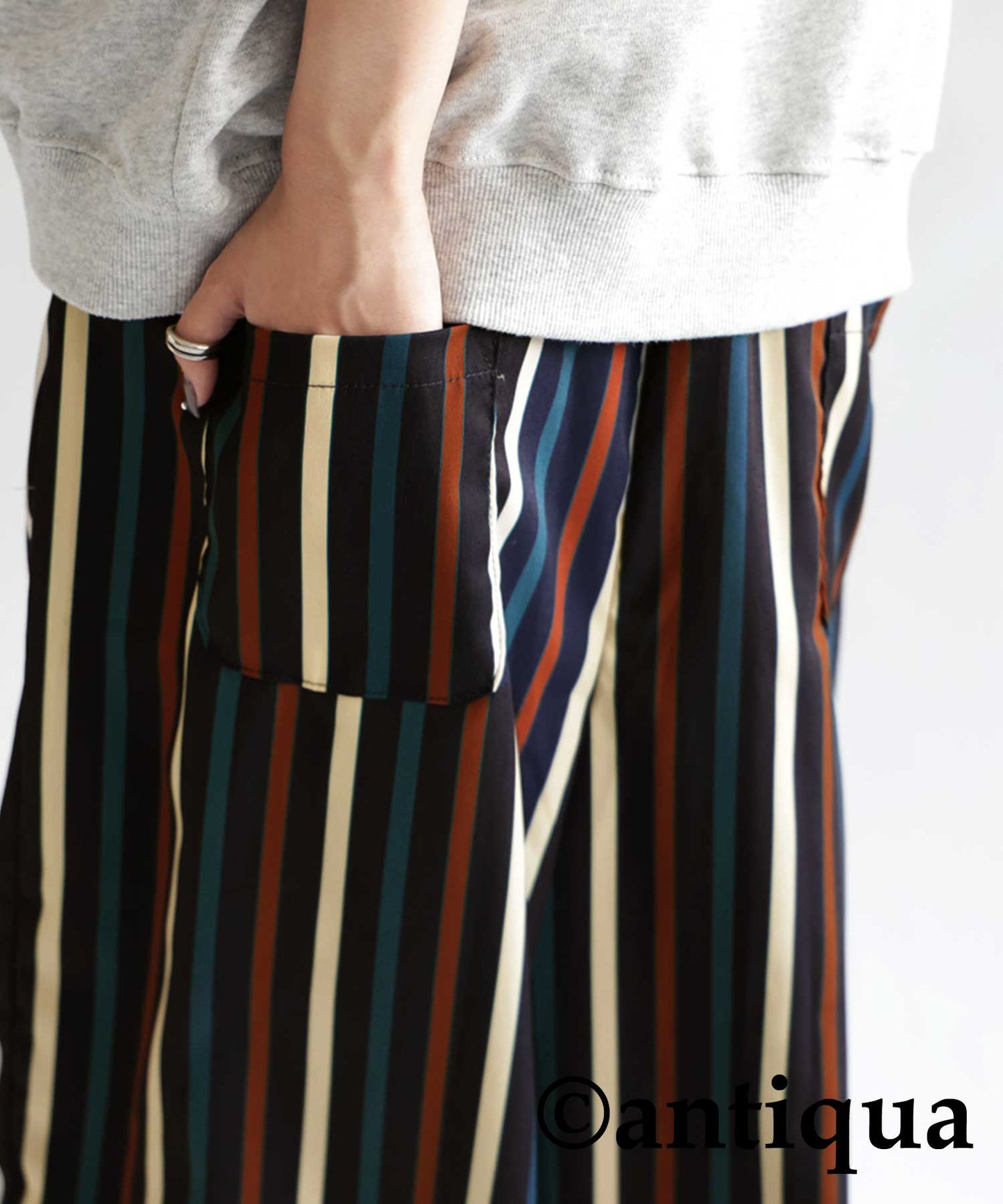 Colorful multi -striped pants Ladies