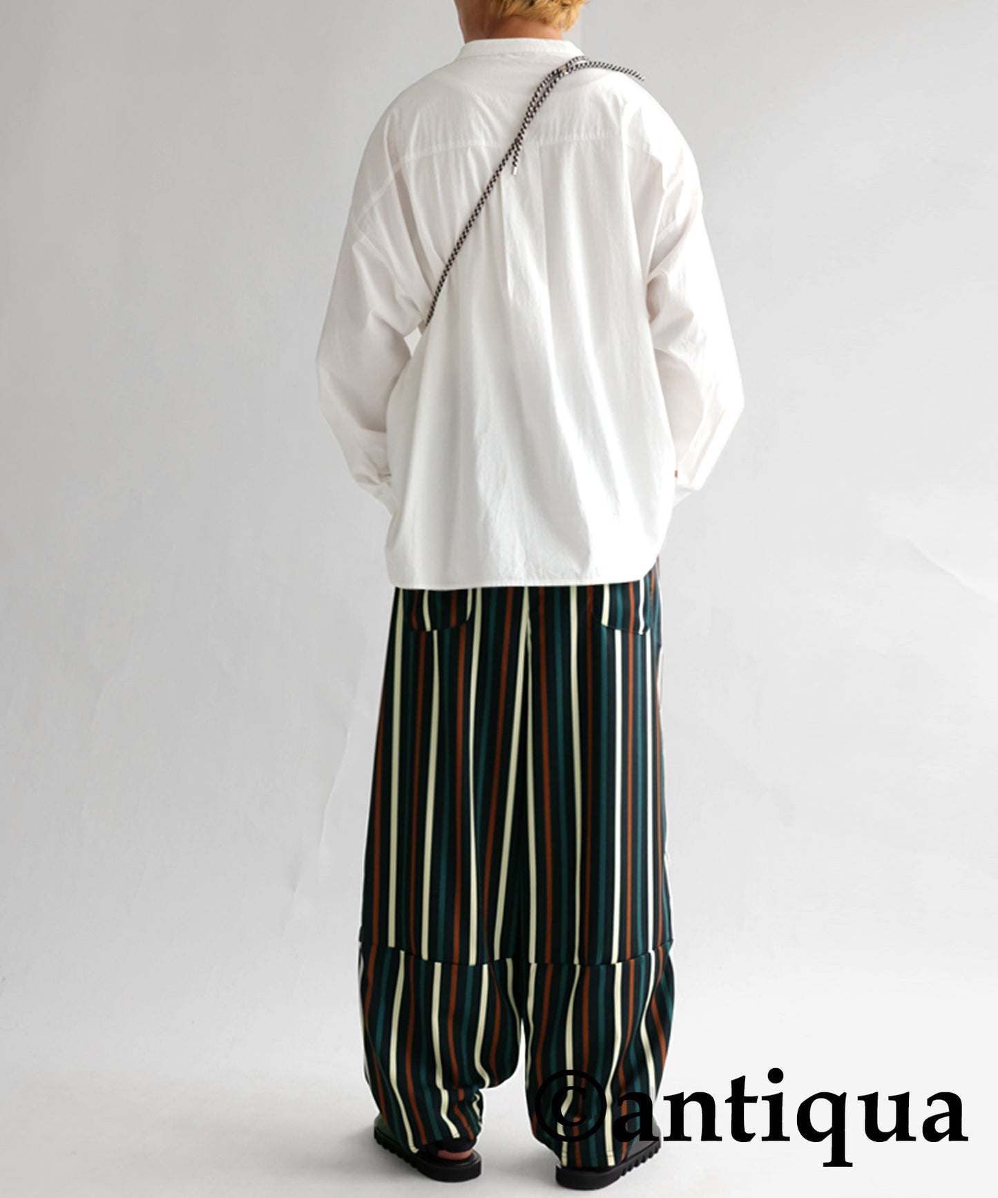 Colorful multi -striped pants Men's