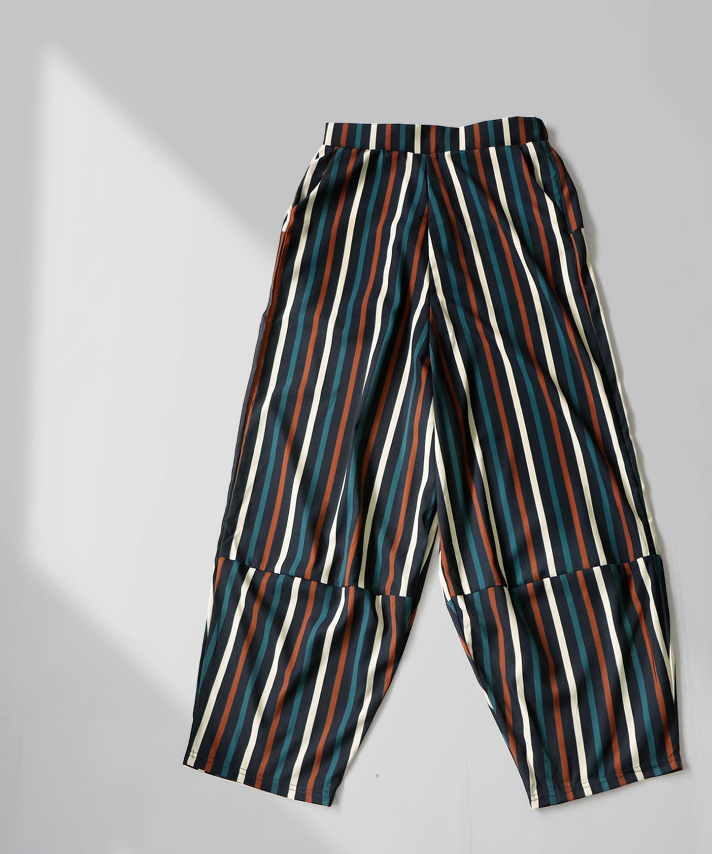 Colorful multi -striped pants Men's