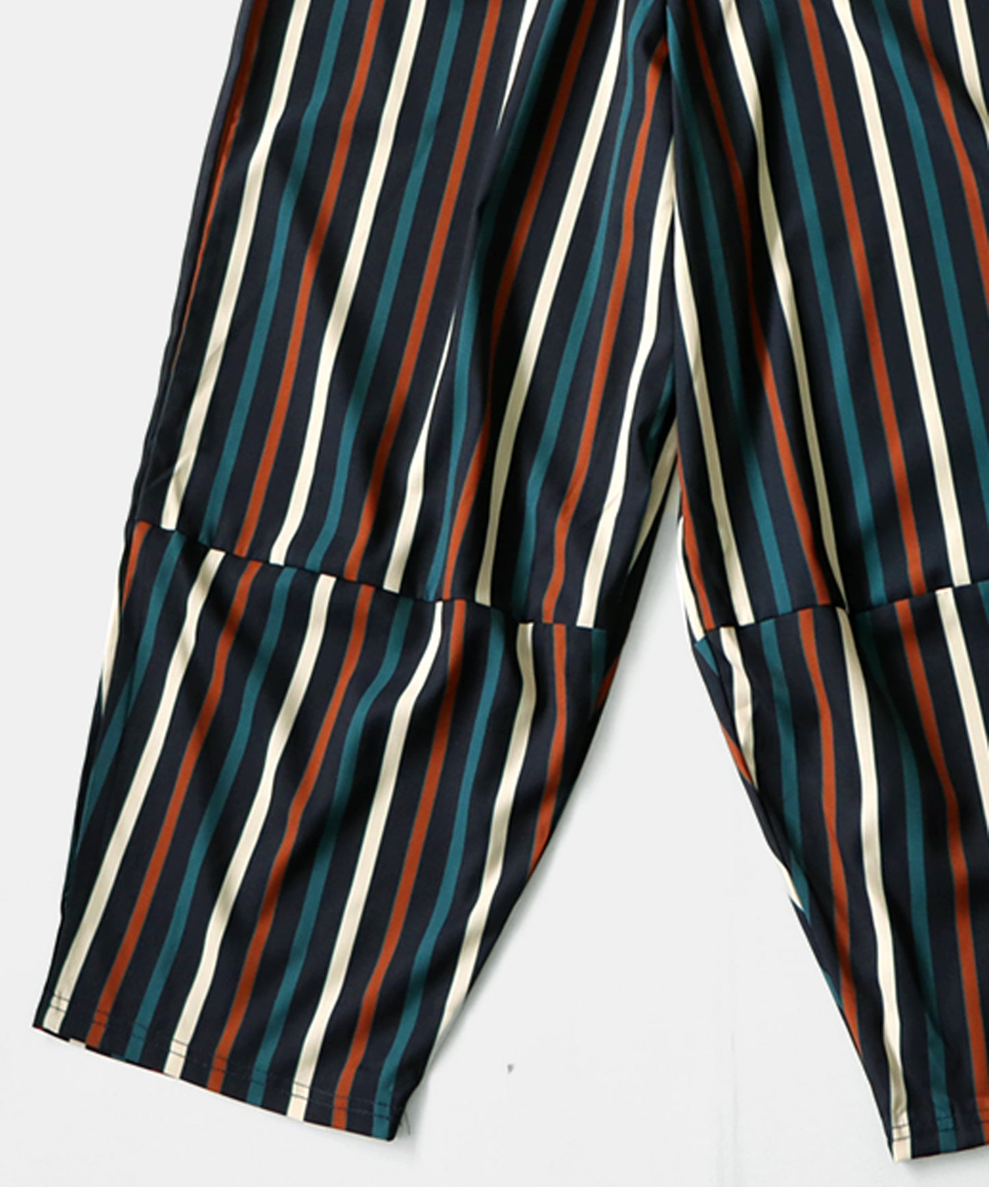 Colorful multi -striped pants Men's