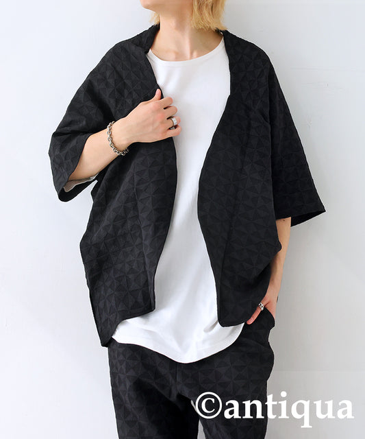 Geometric pattern pattern Dolman jacket Men's