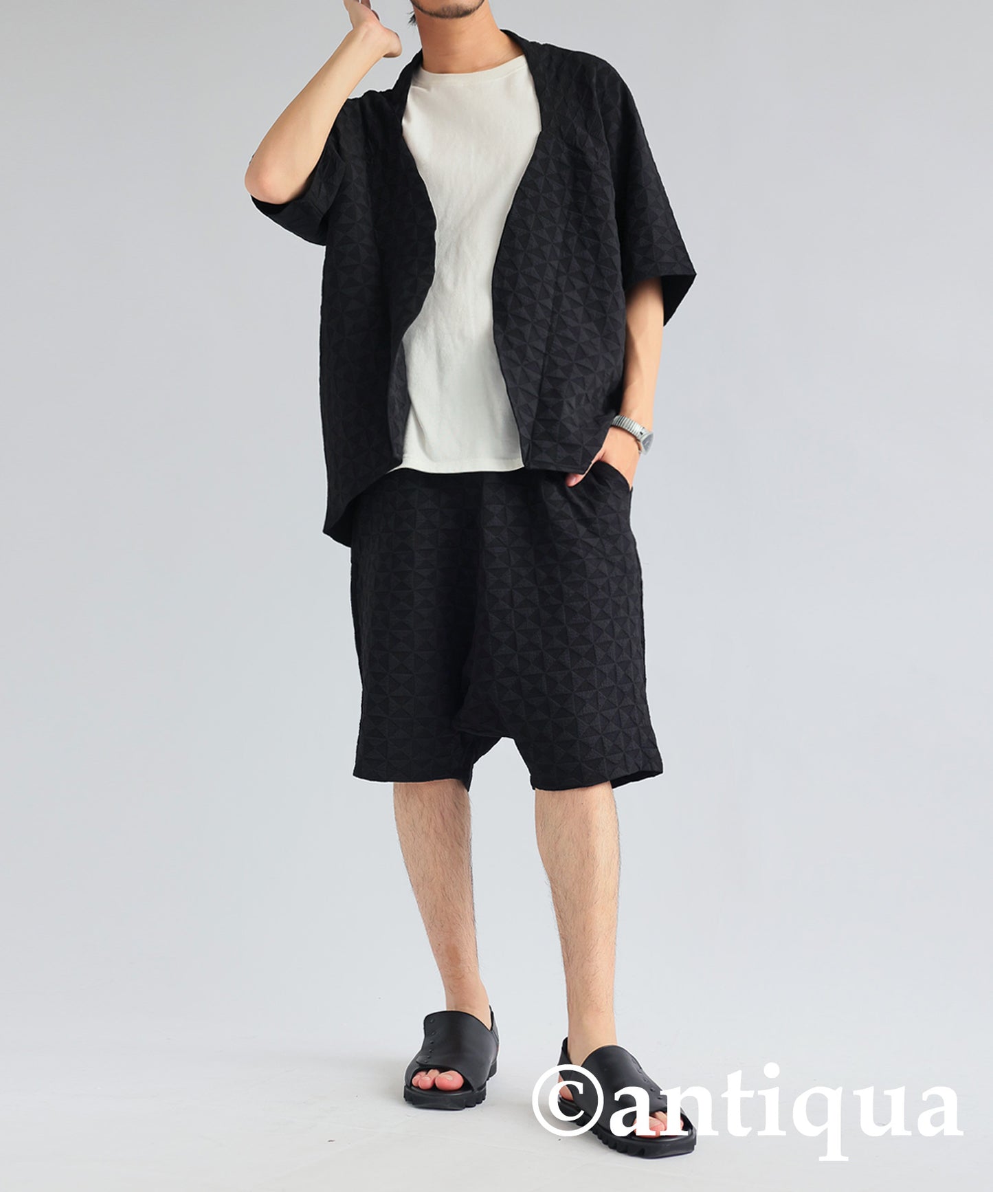 Geometric pattern pattern Dolman jacket Men's