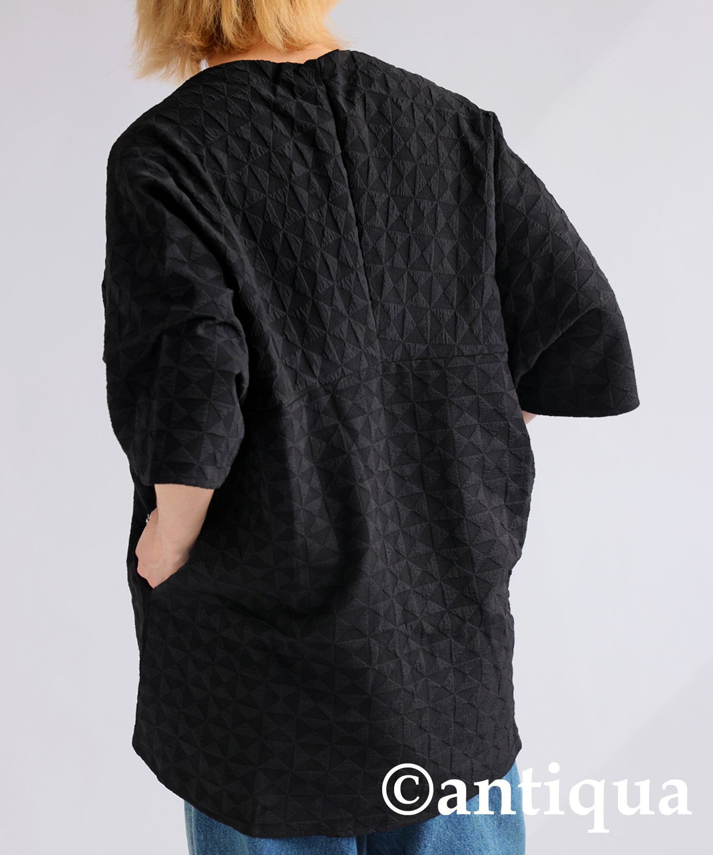 Geometric pattern pattern Dolman jacket Men's