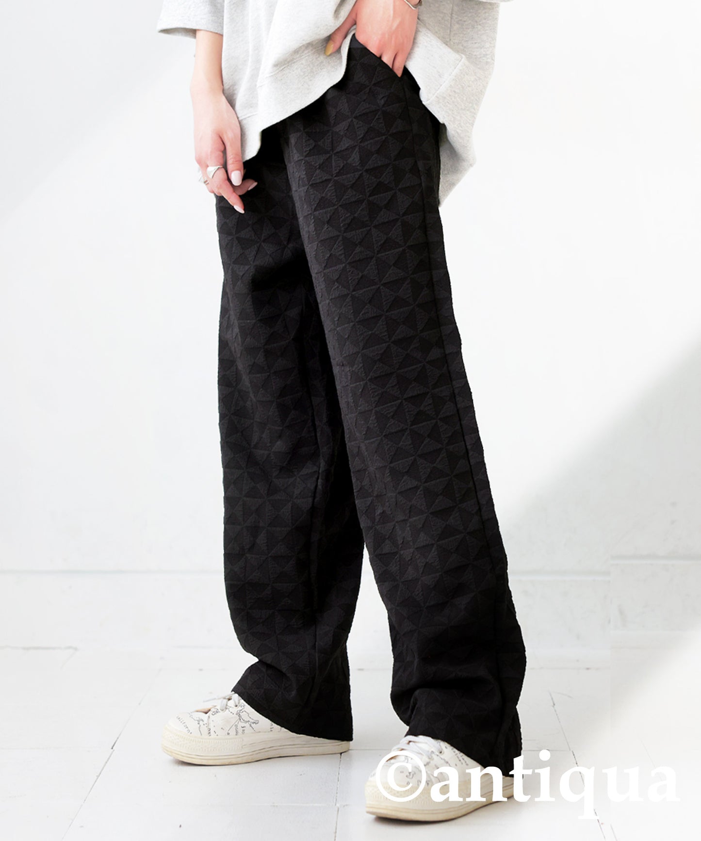 Geometric Pattern Pants Ladies