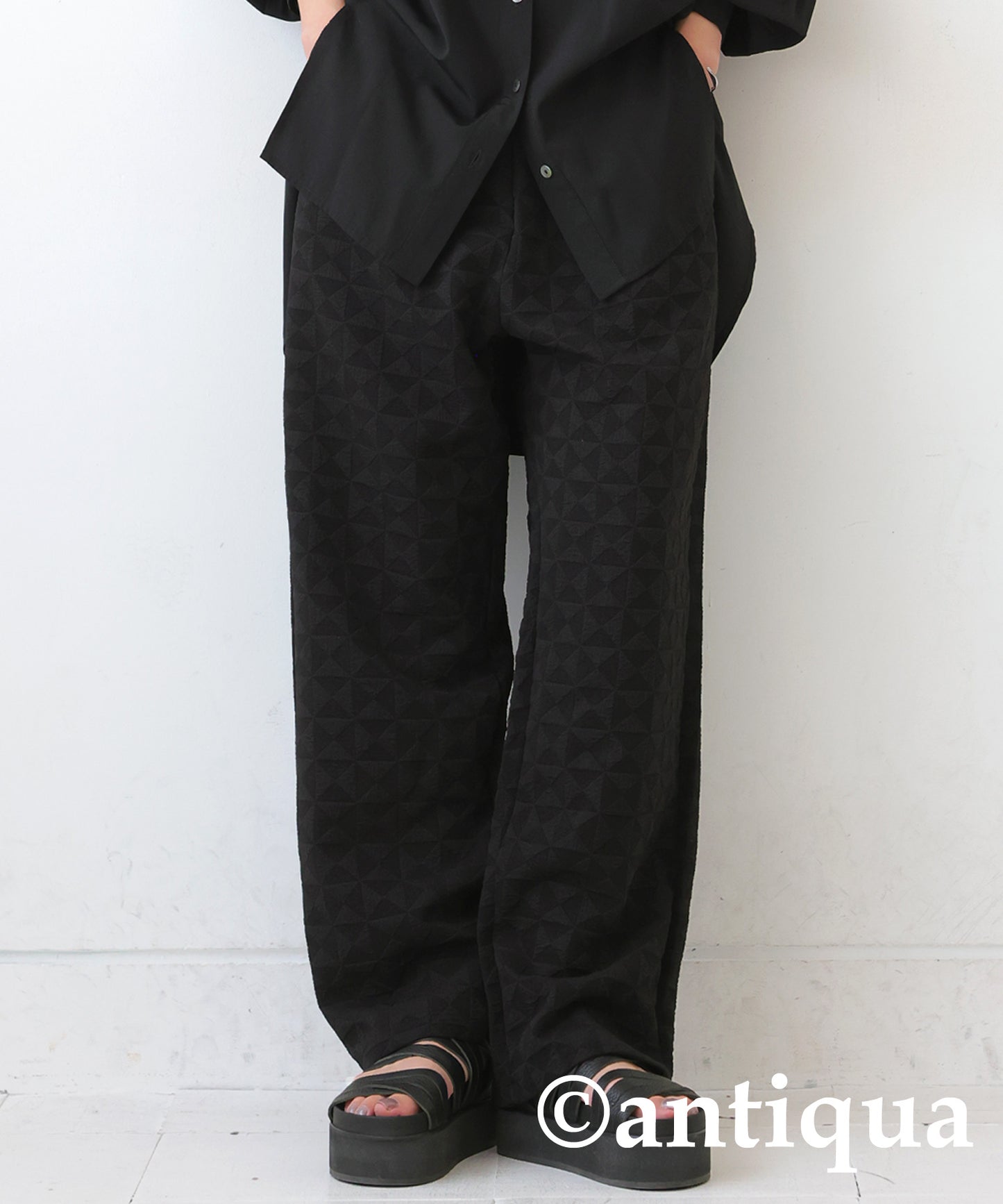 Geometric Pattern Pants Ladies