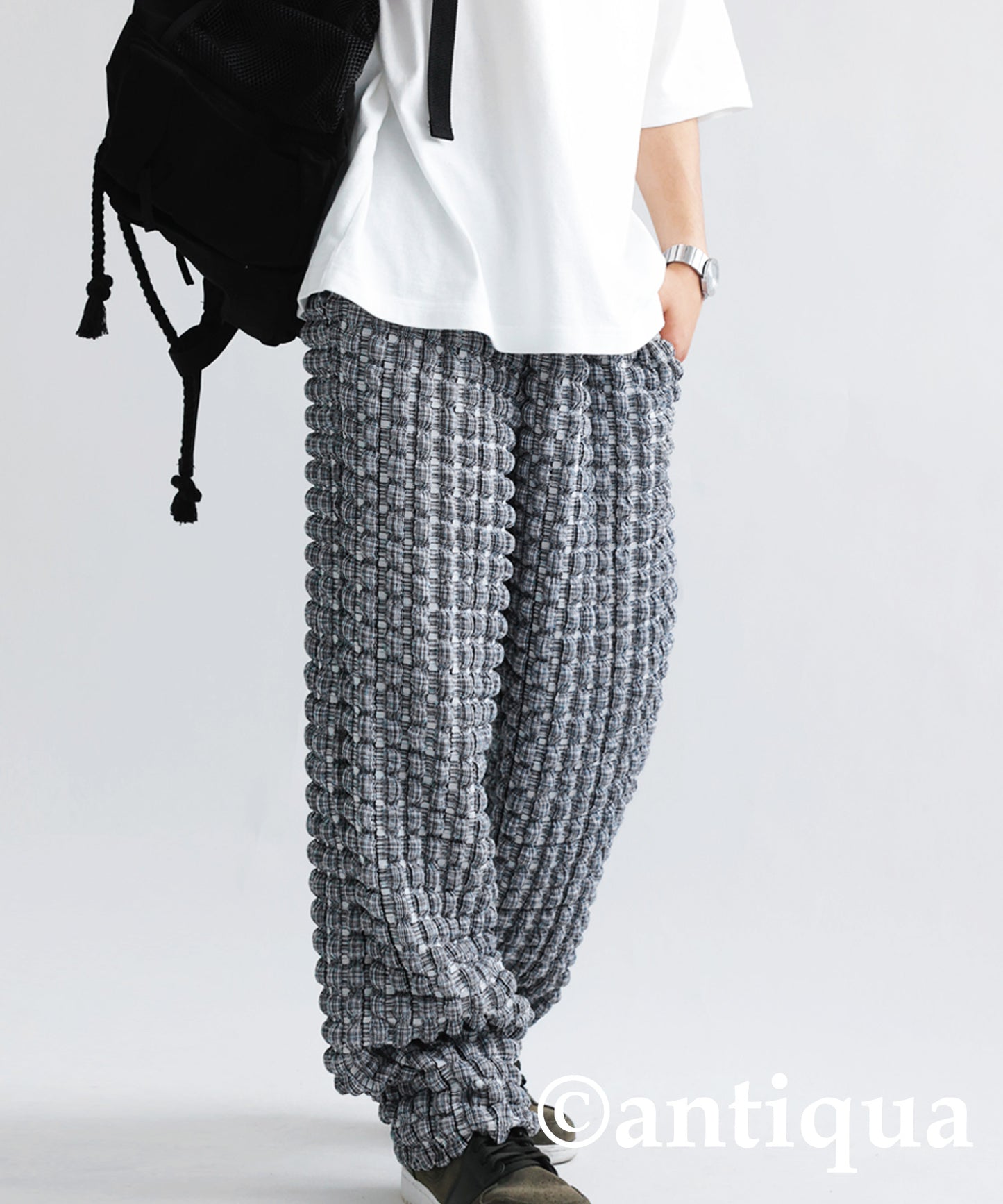 Men's wide pants long-length