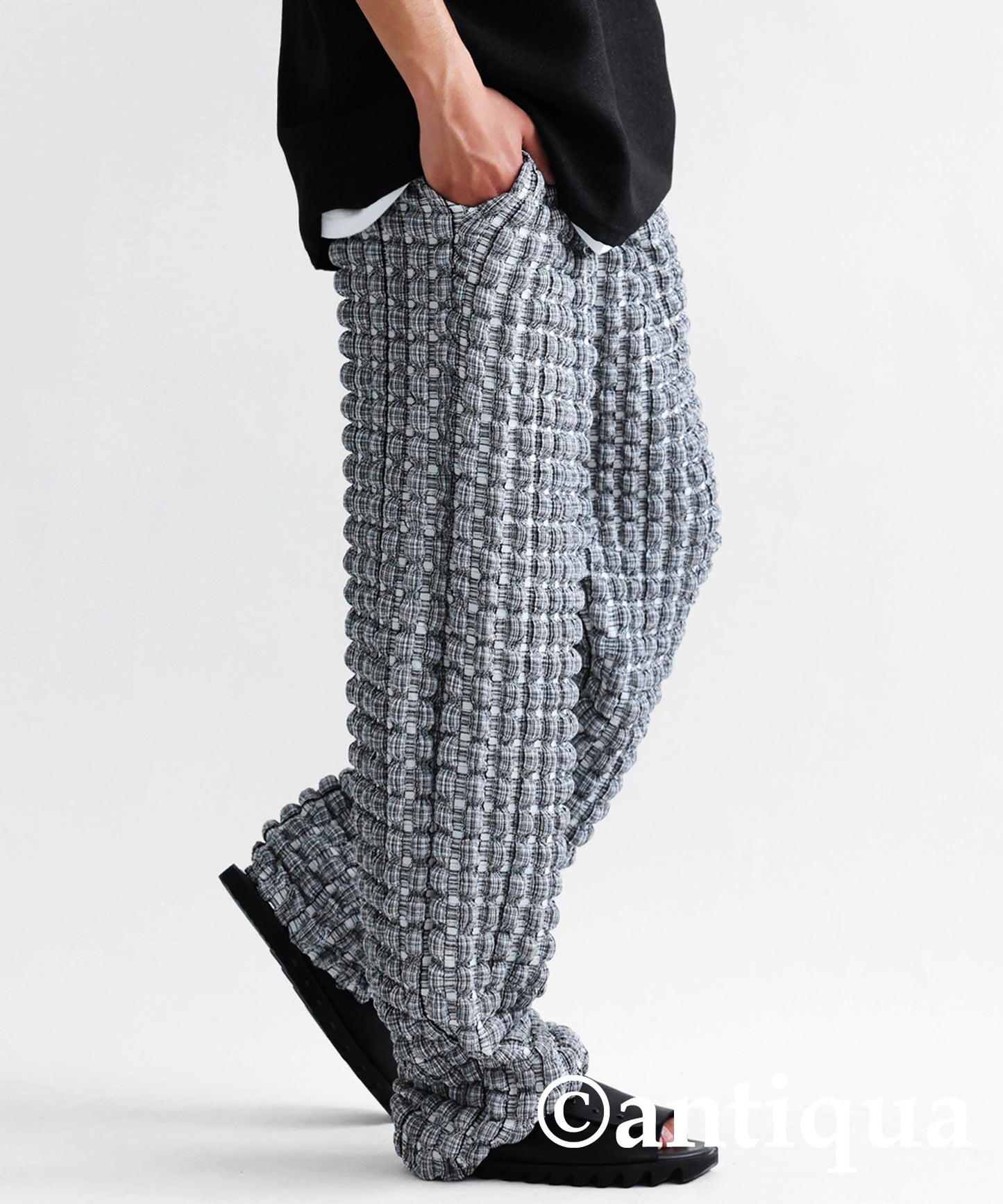 Men's wide pants long-length