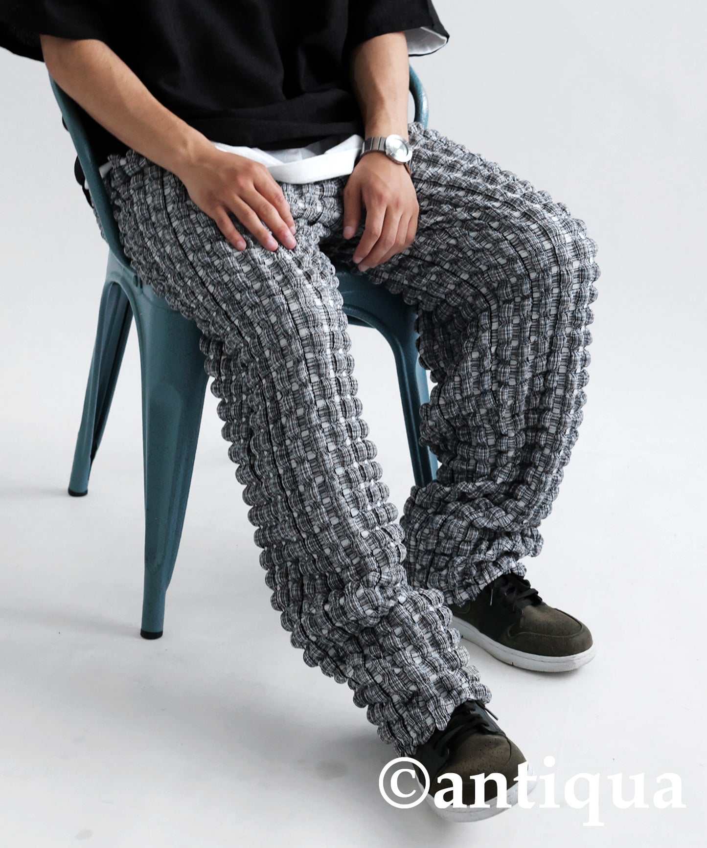 Men's wide pants long-length