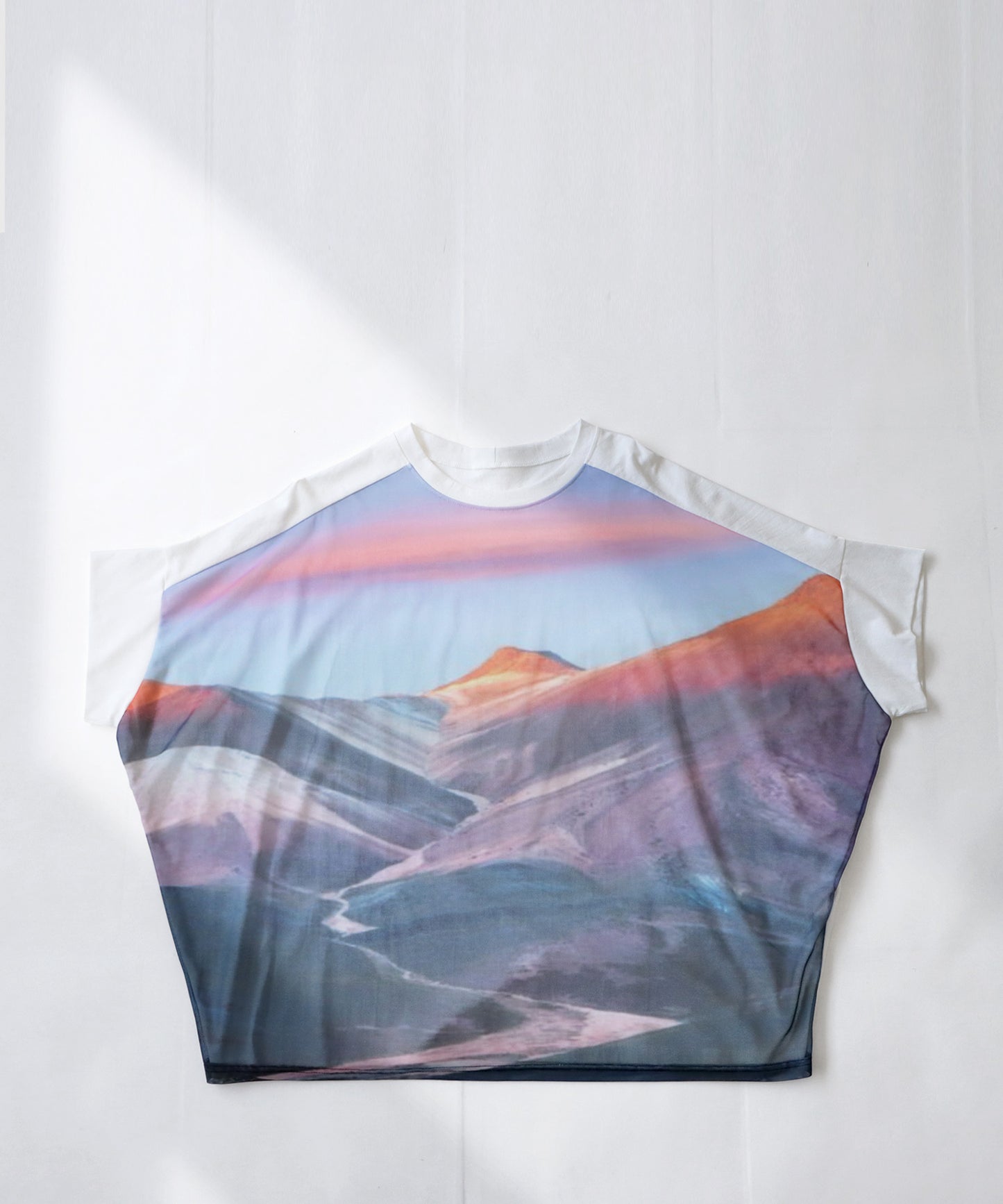 Men's T-shirt Short Sleeve Mountain Print