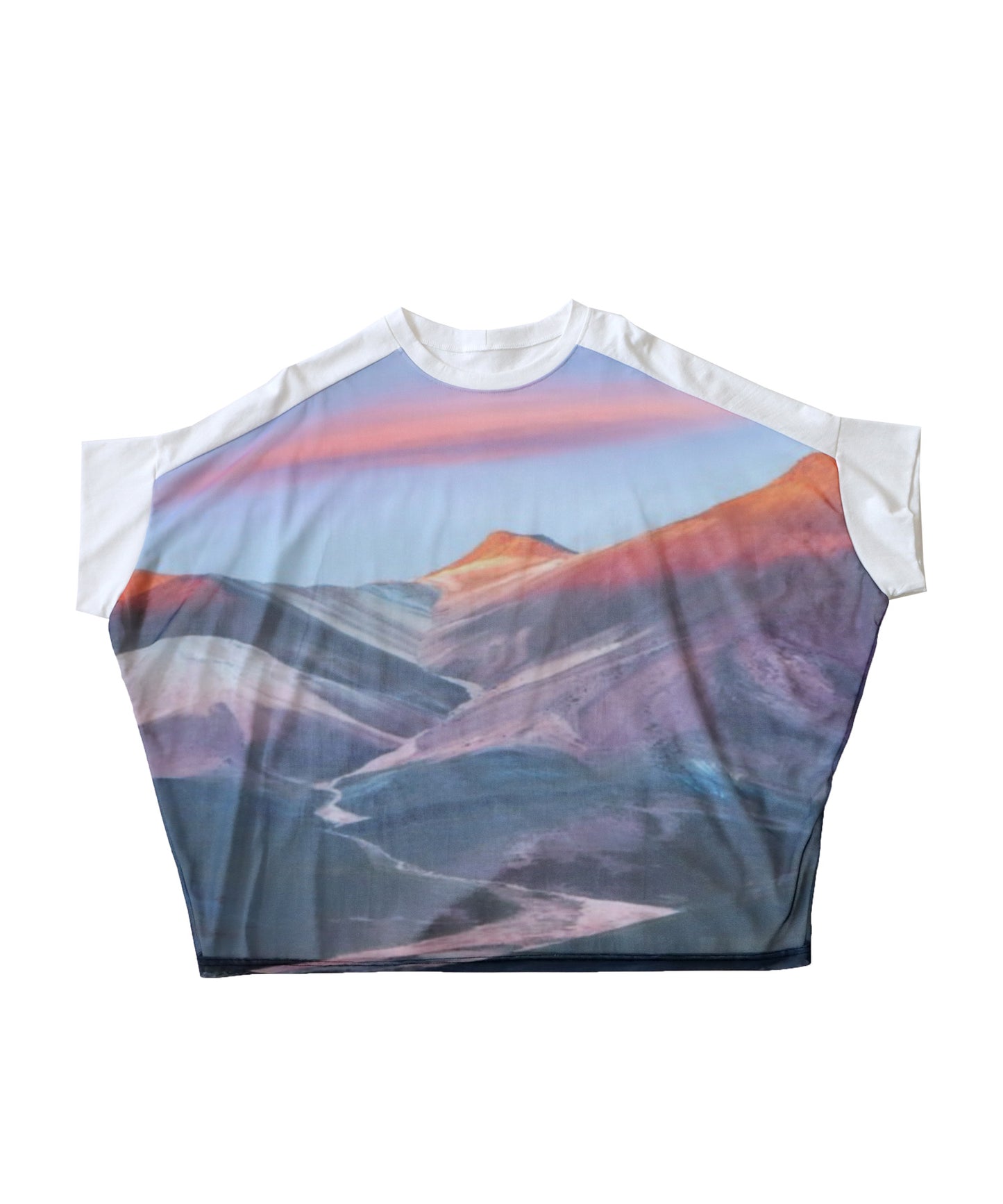 Men's T-shirt Short Sleeve Mountain Print