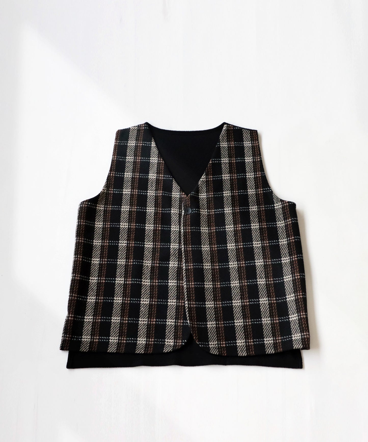 Check Pattern Vest Men's