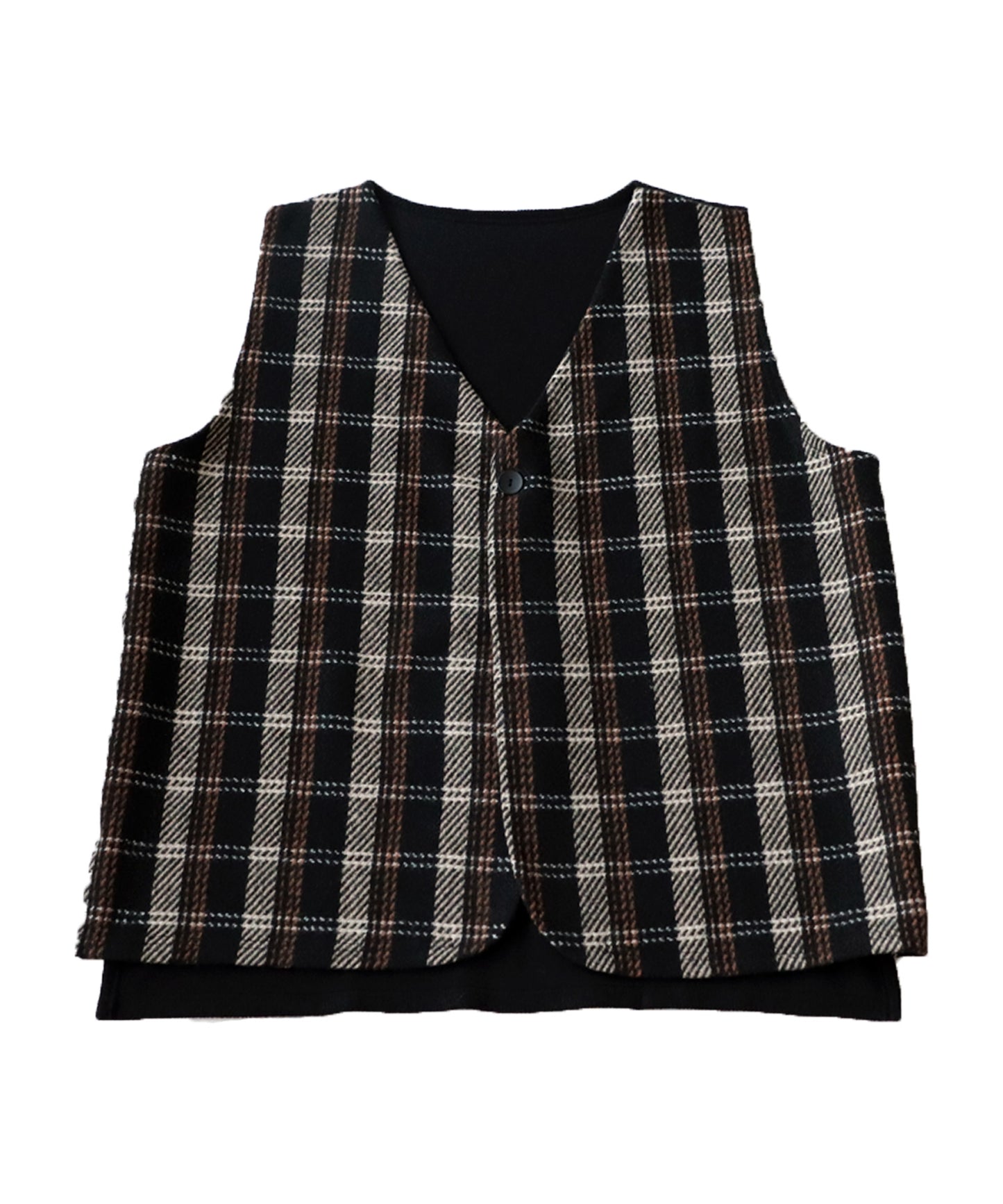 Check Pattern Vest Men's