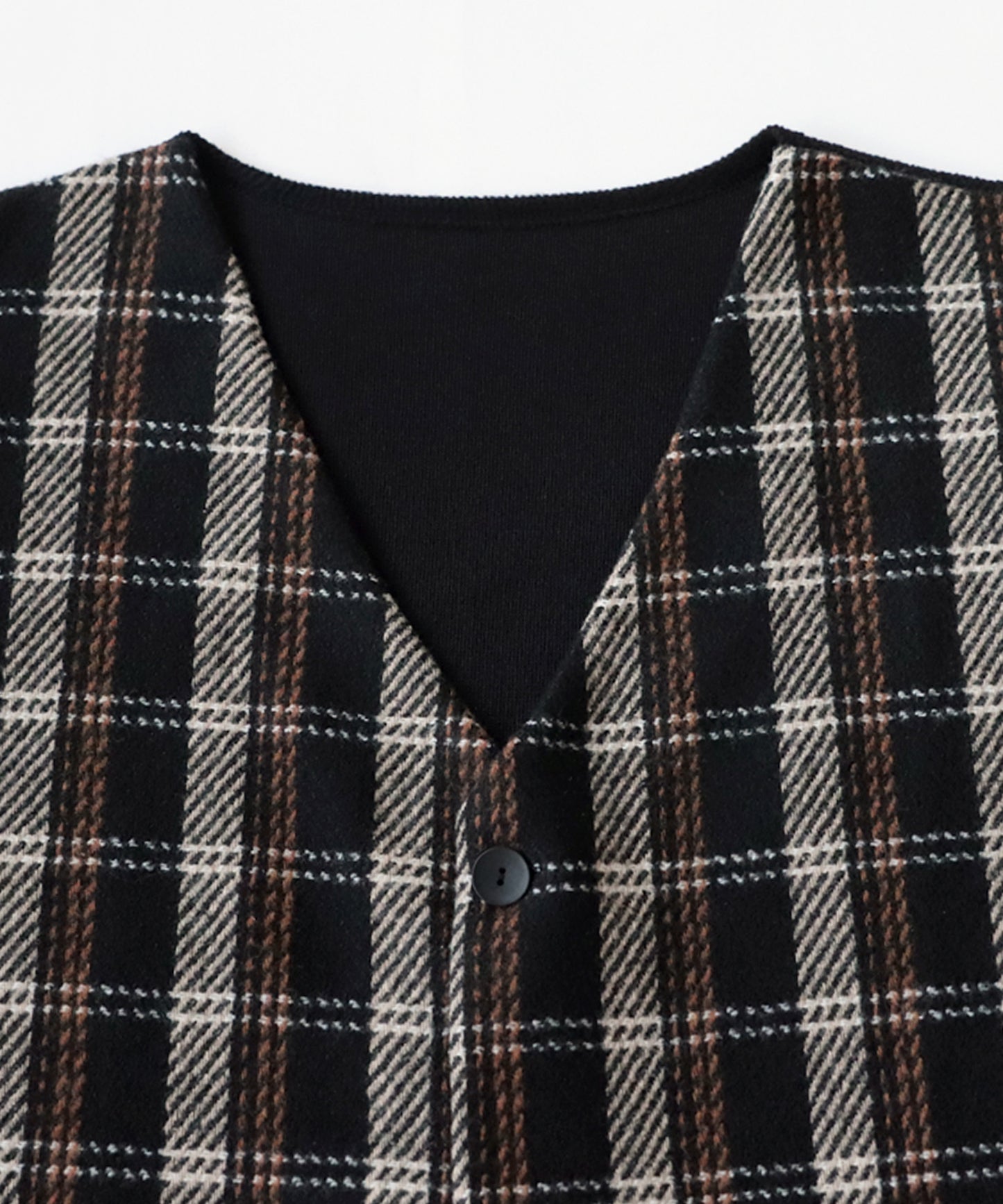 Check Pattern Vest Men's