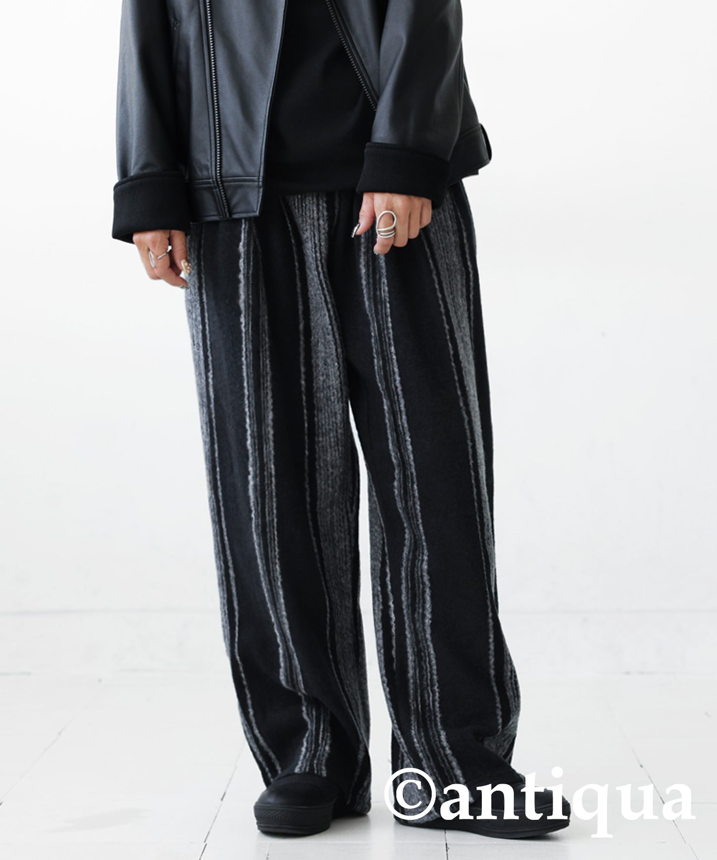 Striped pattern Pants Ladies